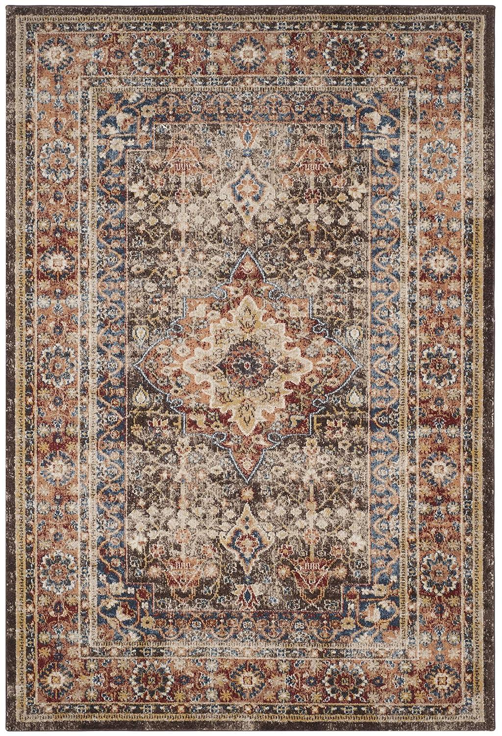 SAFAVIEH Bijar Rhona Oriental Area Rug, Brown/Rust, 4' x 6'