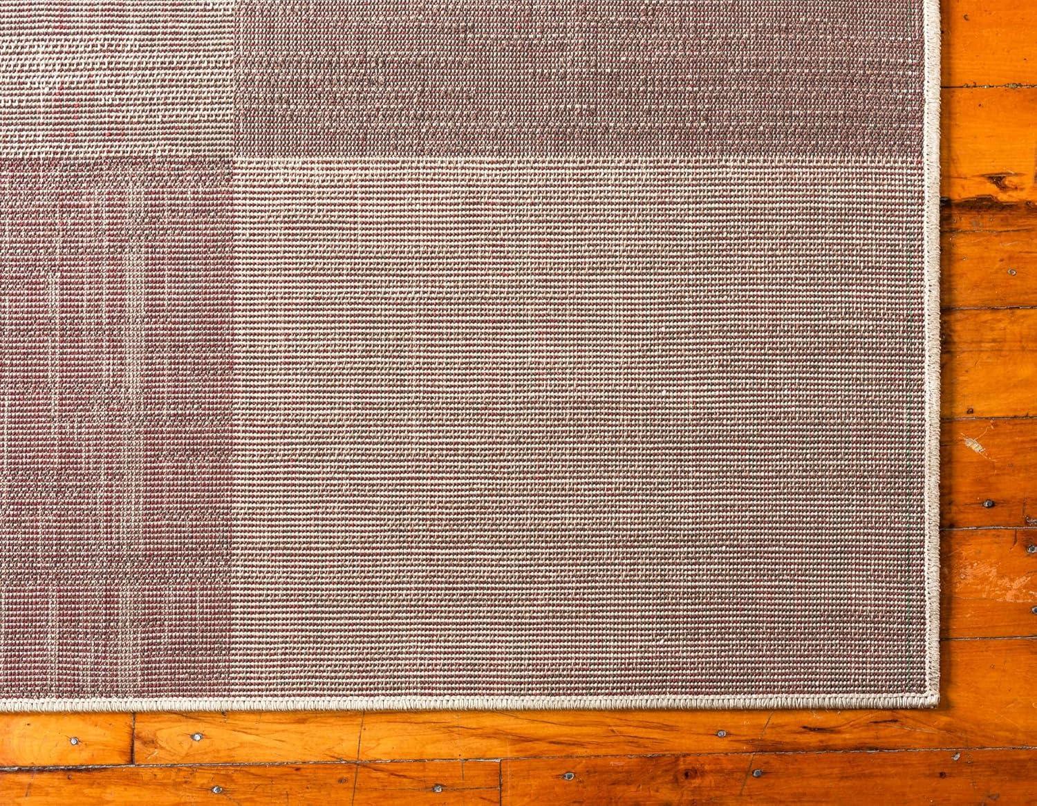 Unique Loom Autumn Collection Area Rug - Providence (9'  x 12' Rectangle Light Brown/Brown)