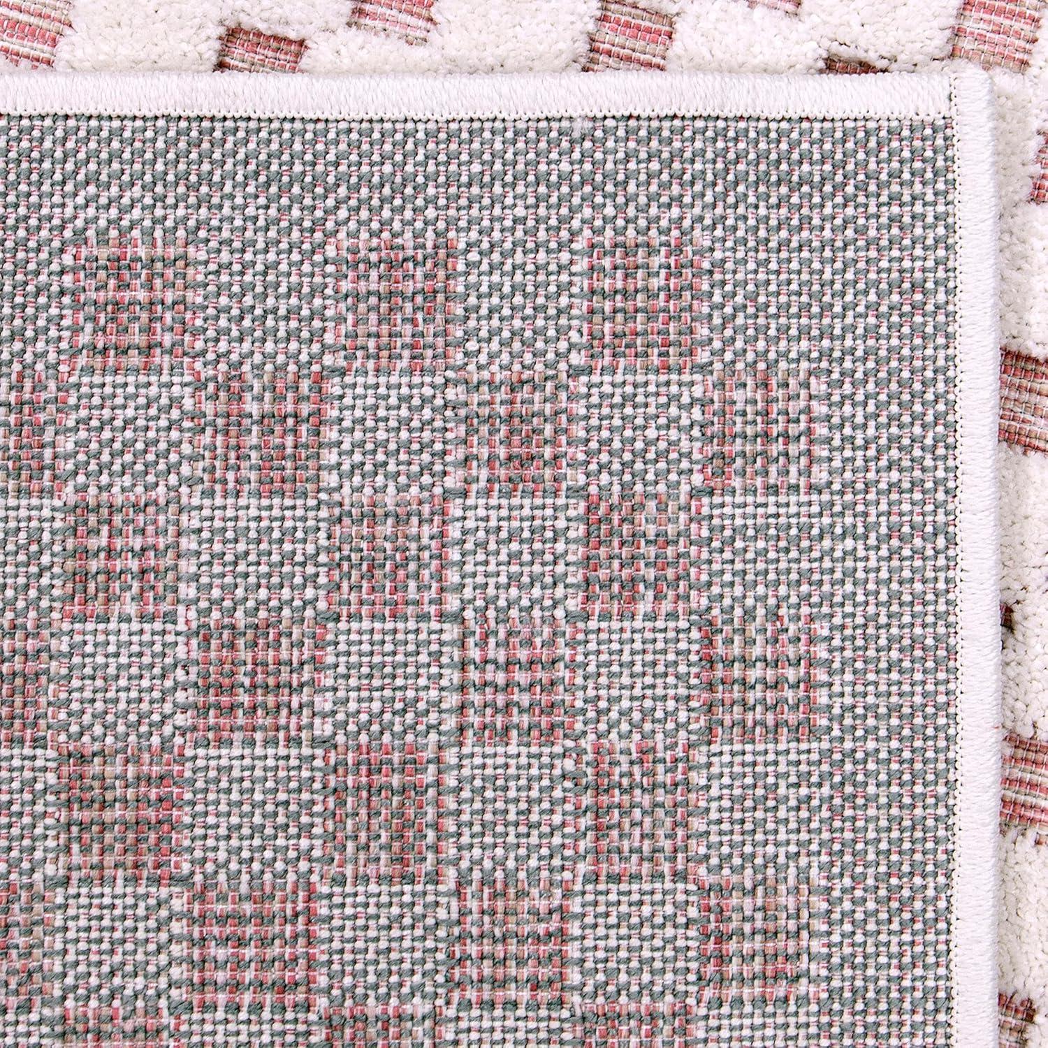 Simply Southern Cottage Lecompte 5' X 7' Pink High Low Area Rug