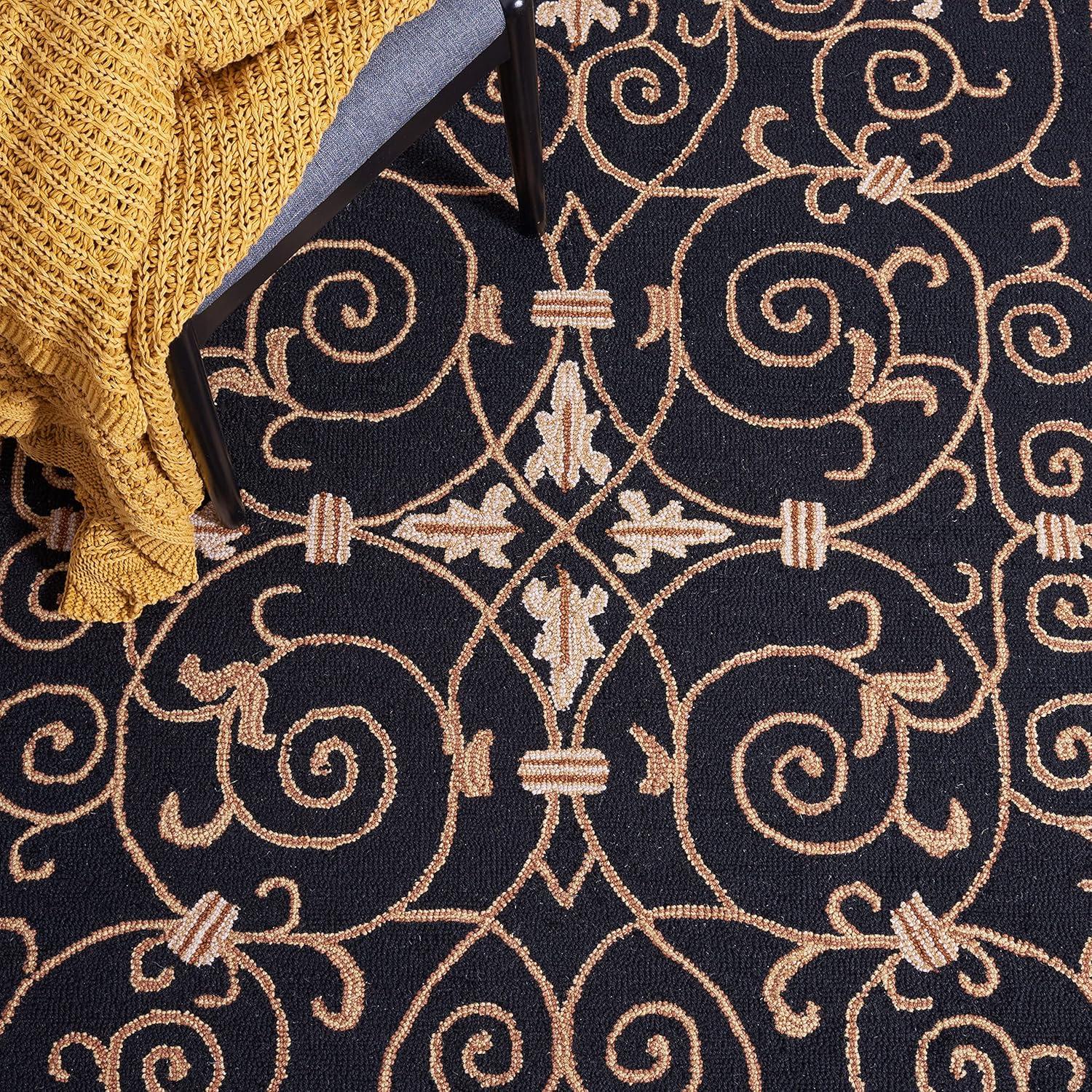 Chelsea HK11 Handmade Area Rug - 3'9"x5'9" - Ivory/Dark Brown - Safavieh