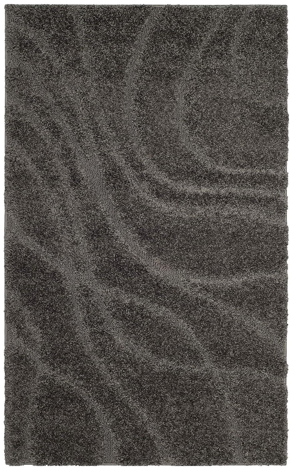 Florida Shag SG471 Power Loomed Indoor Accent Rug - Grey/Grey - 2'3"x4' - Safavieh