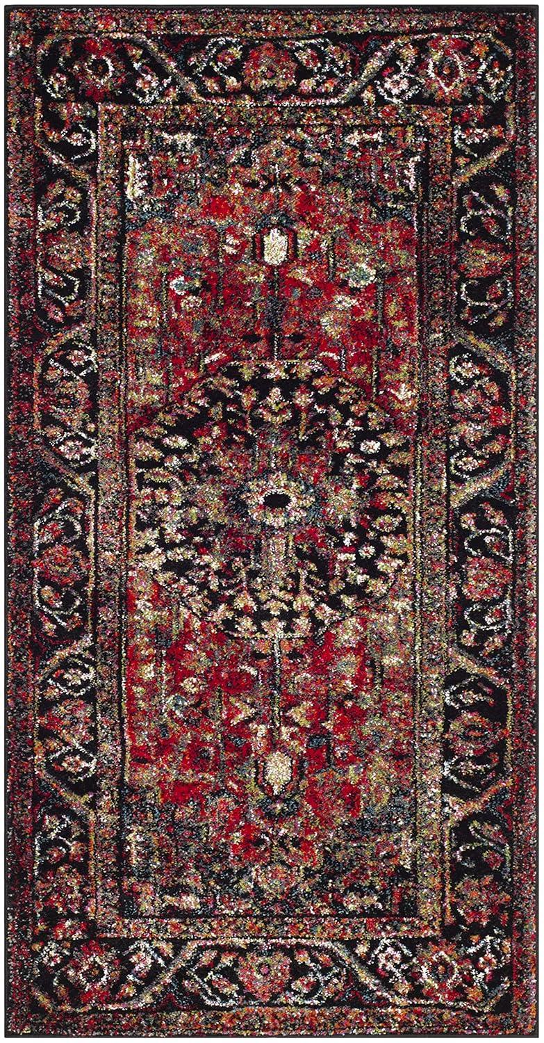 Vintage Hamadan VTH215 Power Loomed Indoor Accent Rug - Red/Multi - 2'7"x5' - Safavieh.