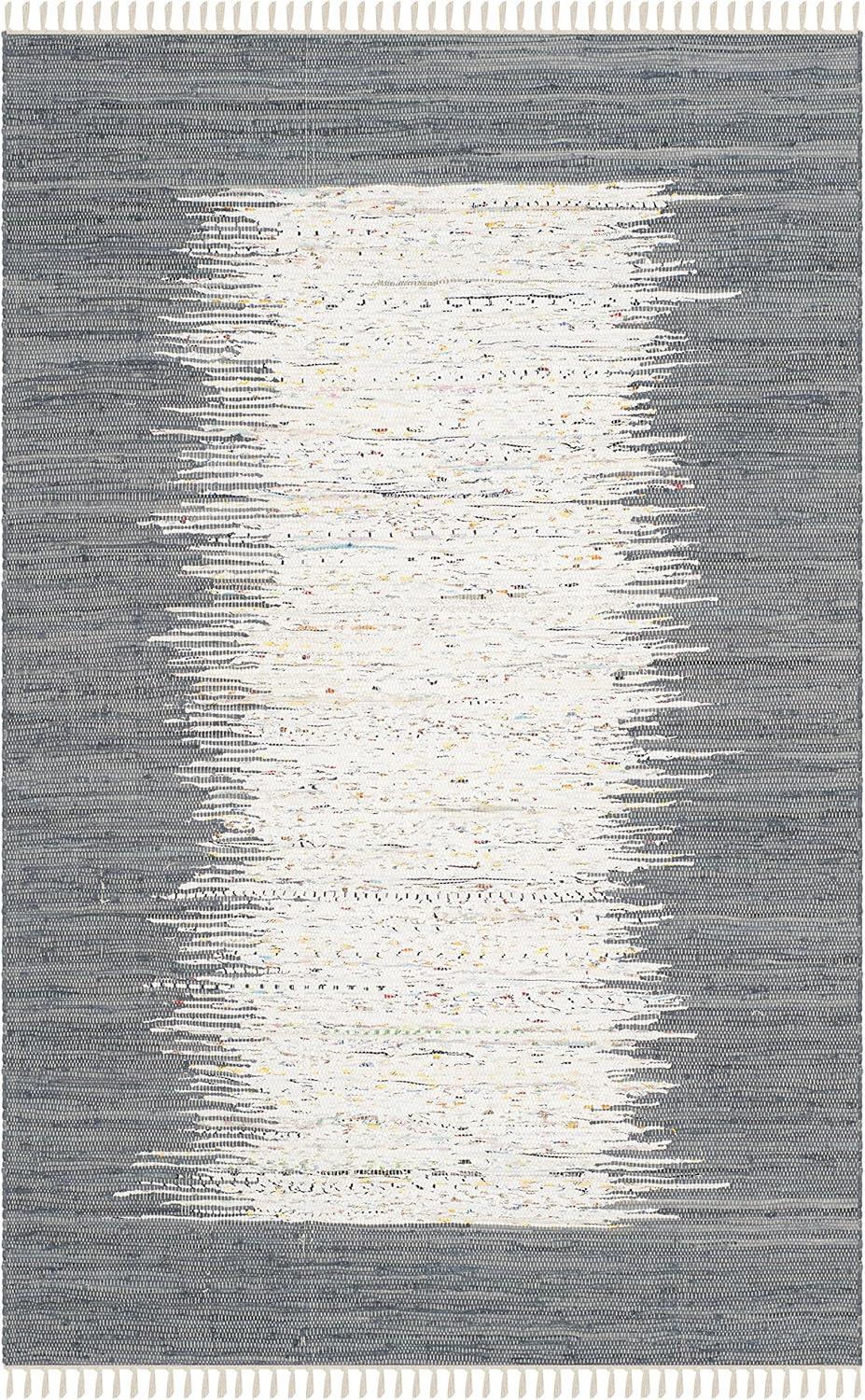 Montauk MTK711 Hand Woven Indoor Area Rug - Ivory/Grey - 5'x8' - Safavieh.