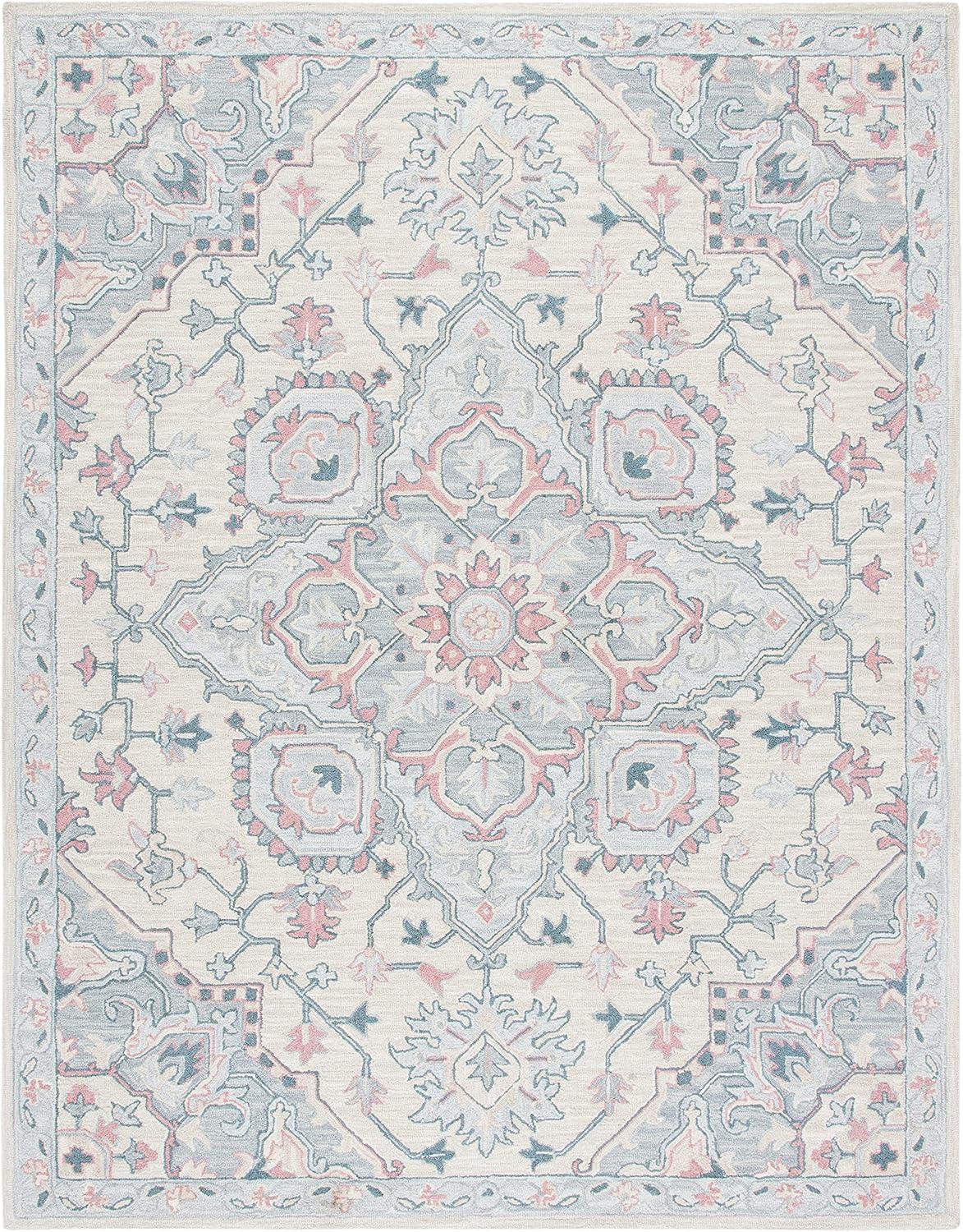 SAFAVIEH Heritage Kagan Oriental Area Rug, Beige/Blue, 6' x 9'