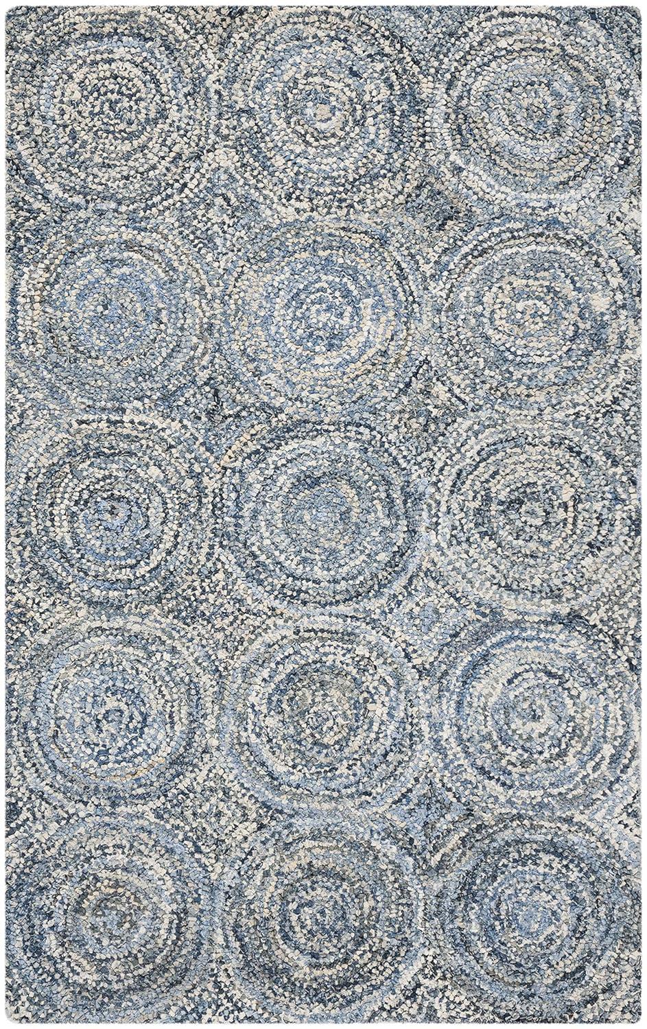 Nantucket NAN214 Hand Tufted Indoor Area Rug - Blue - 8'x10' - Safavieh.