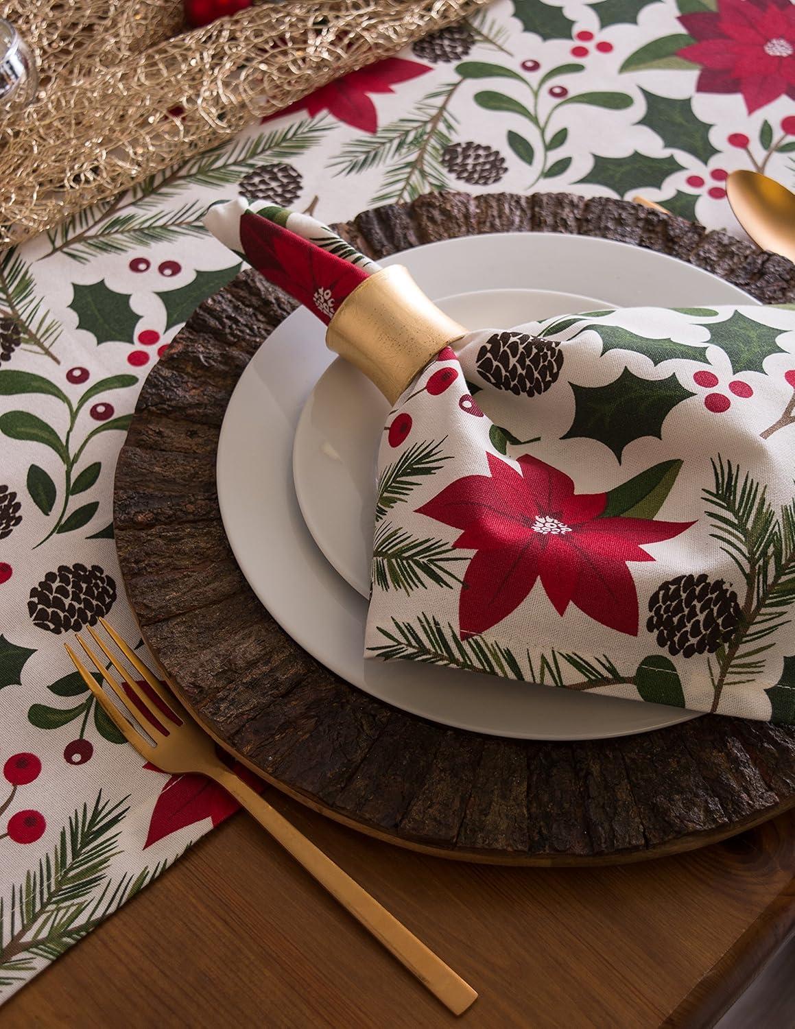 WOODLAND CHRISTMAS TABLE RUNNER 14x72