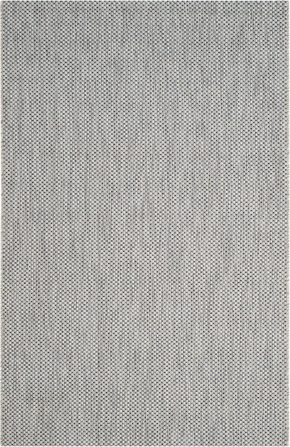 Courtyard CY8521 Power Loomed Indoor/Outdoor Area Rug - Grey/Navy - 5'3"x7'7" - Safavieh.