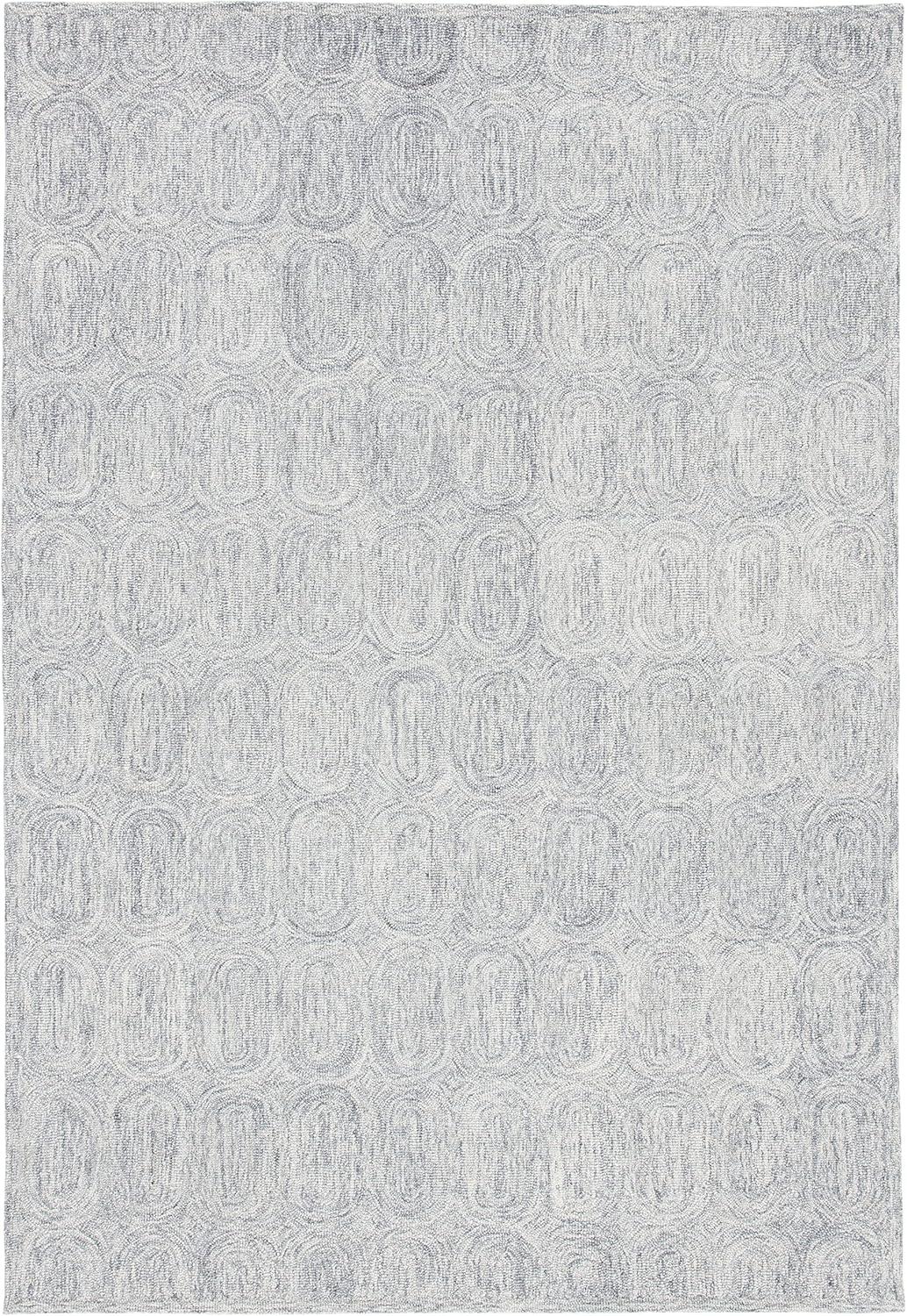 Metro MET124 Hand Tufted Indoor Area Rug - Blue/Yellow - 5'x8' - Safavieh