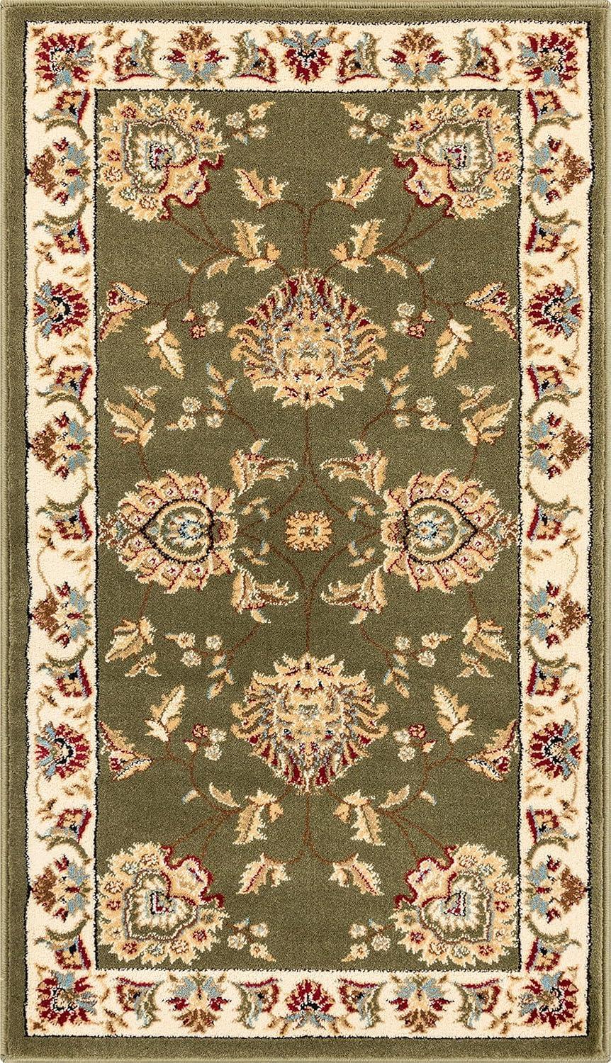 Well Woven Timeless Abbasi Oriental Persian Green 5'3" x 7'3" Area Rug