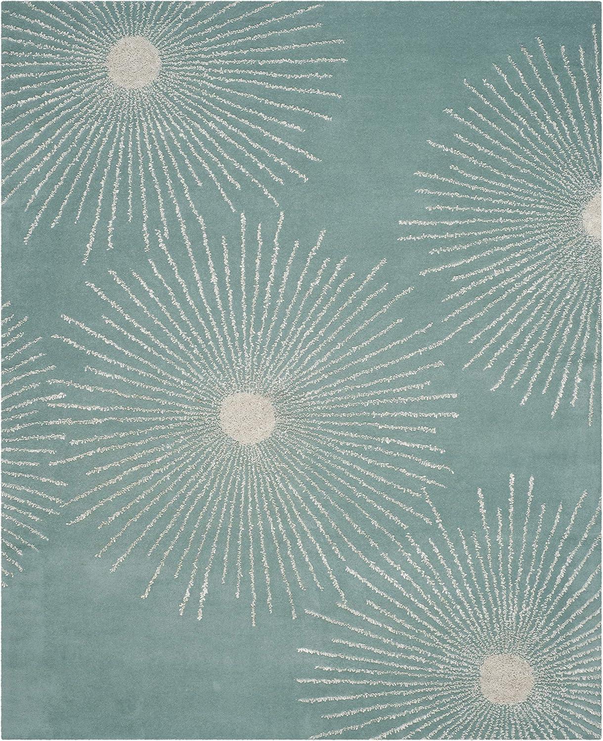 Soho SOH712 Hand Tufted Indoor Area Rug - Light Teal/Multi - 6'x9' - Safavieh.