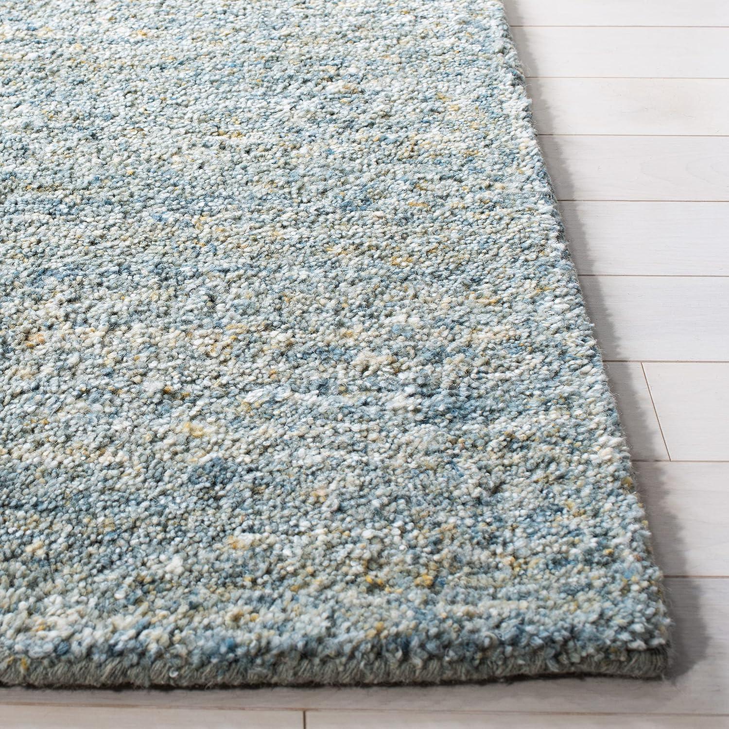 Himalaya HIM413 Hand Tufted Area Rug - Blue/Olive - 6'x9' - Safavieh.