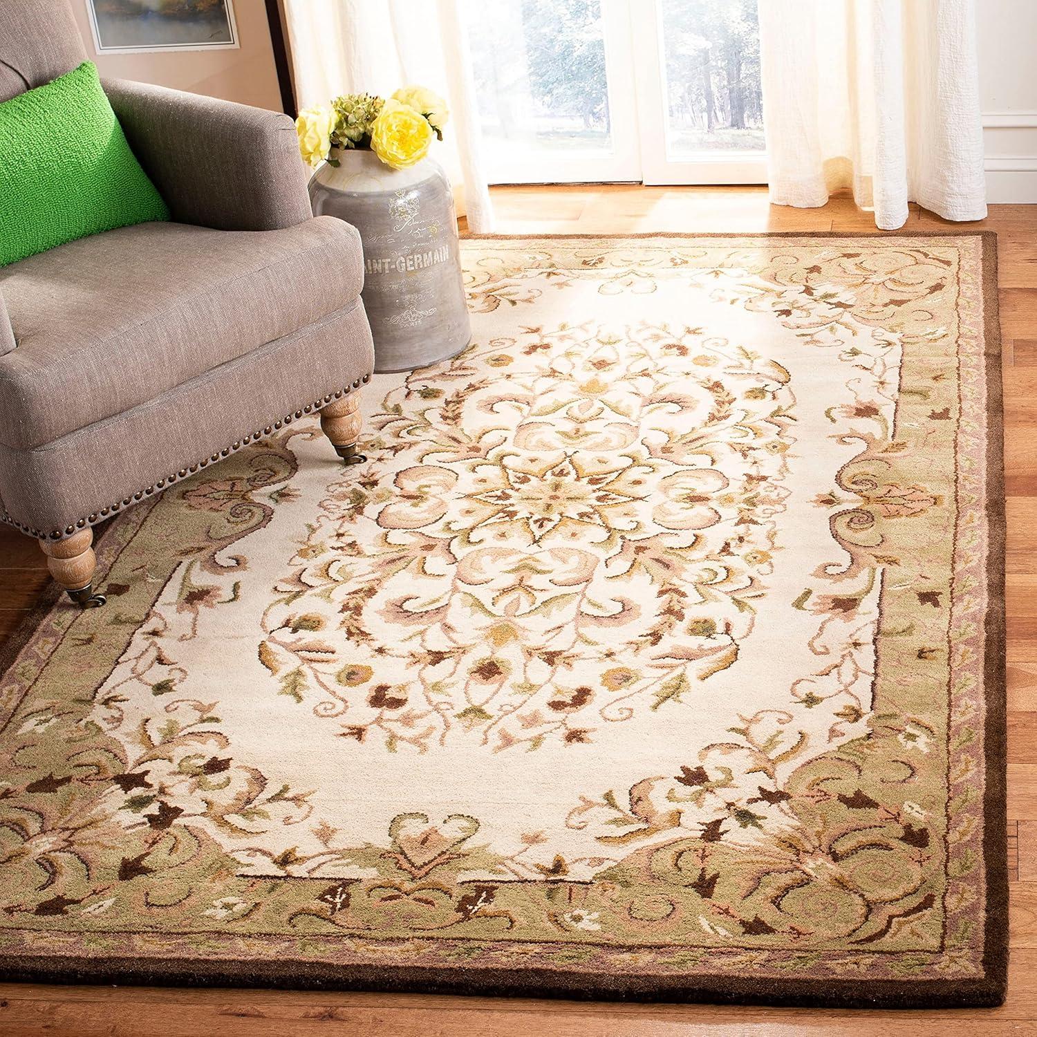 Heritage HG640 Handmade Area Rug - 7'6"x9'6" - Red - Safavieh