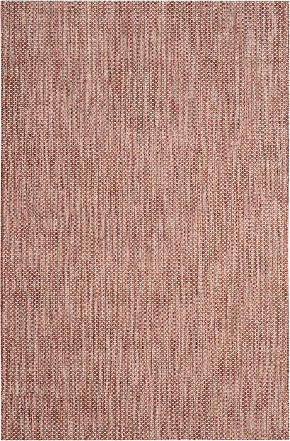 Courtyard CY8521 Power Loomed Indoor/Outdoor Area Rug - Red/Beige - 5'3"x7'7" - Safavieh.