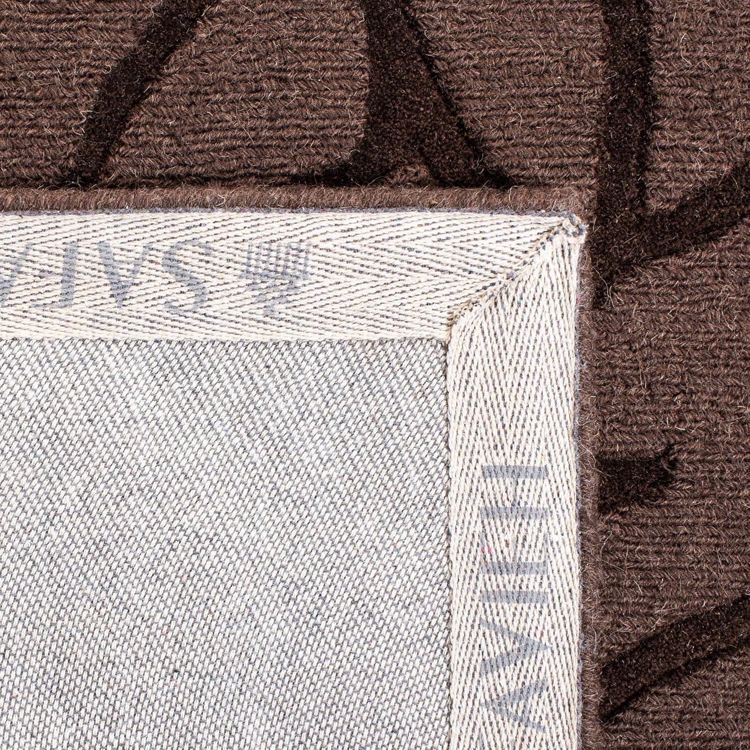 SAFAVIEH Impressions IM341D Handmade Light Brown Rug