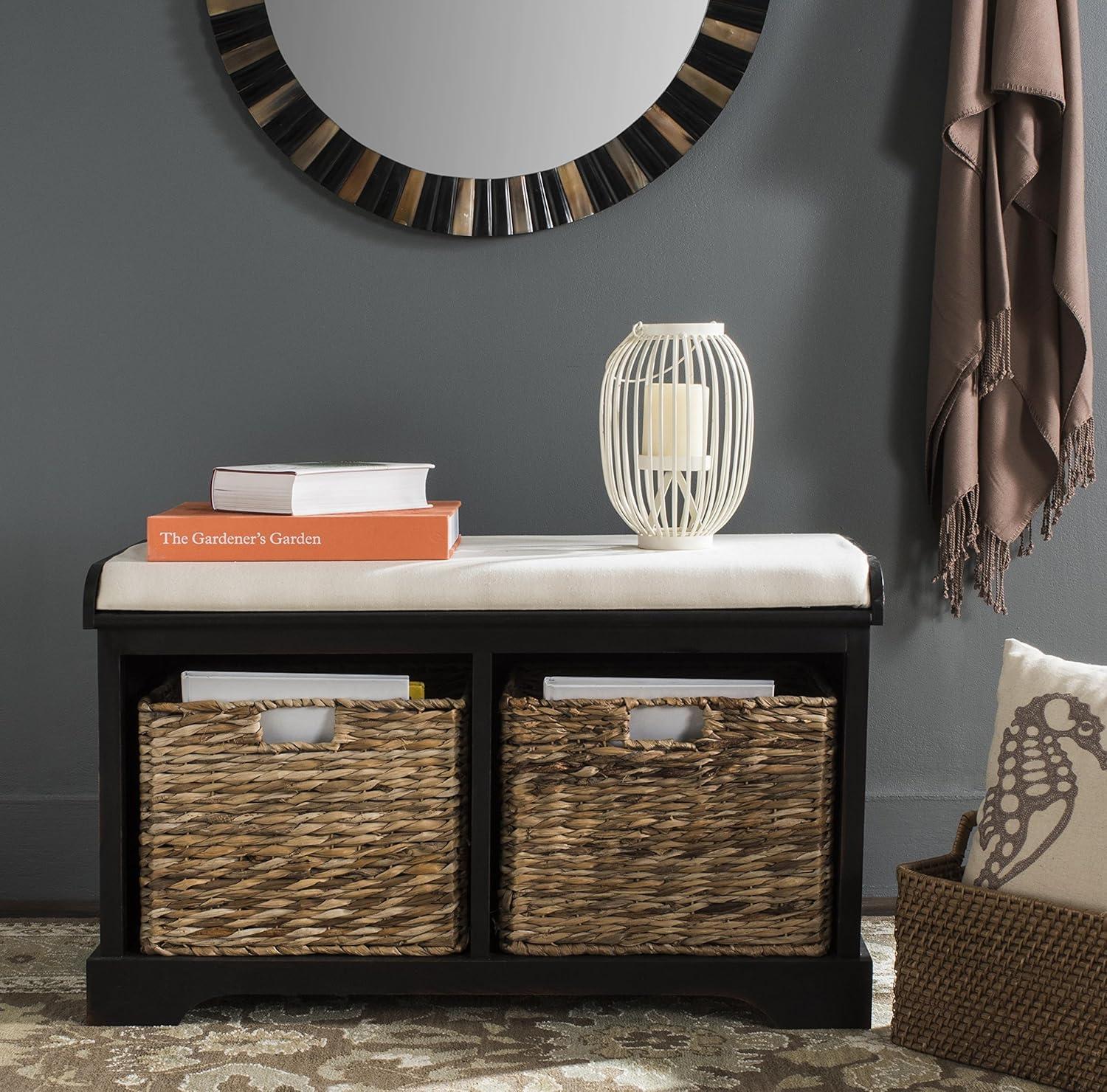 Freddy Wicker Storage Bench  - Safavieh