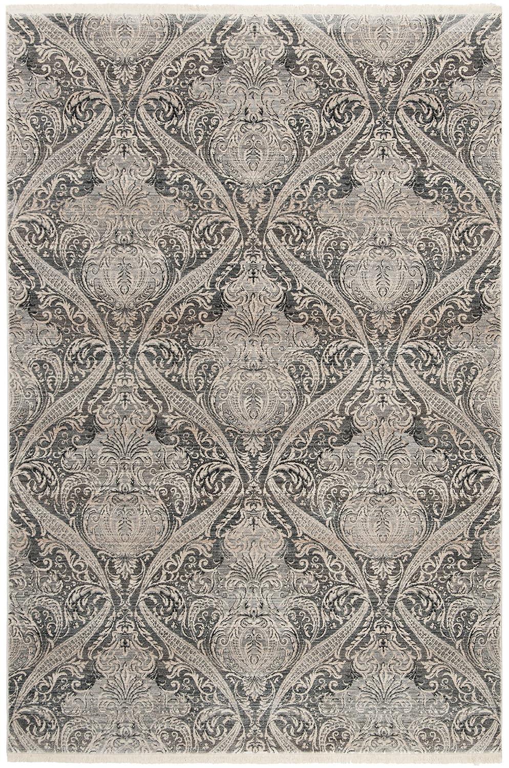Vintage Persian VTP473 Power Loomed Indoor Area Rug - Grey/Charcoal - 4'x6' - Safavieh