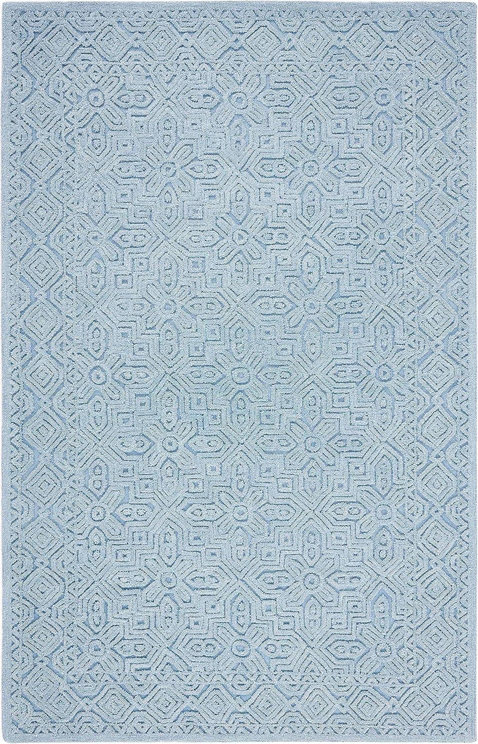 SAFAVIEH Textural Collection TXT101M Handmade Blue Rug