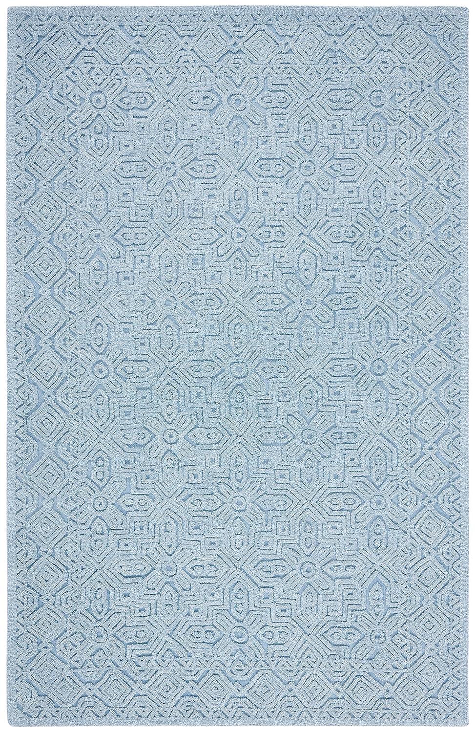 Textural TXT101 Hand Tufted Area Rug - Blue - 8'x10' - Safavieh.