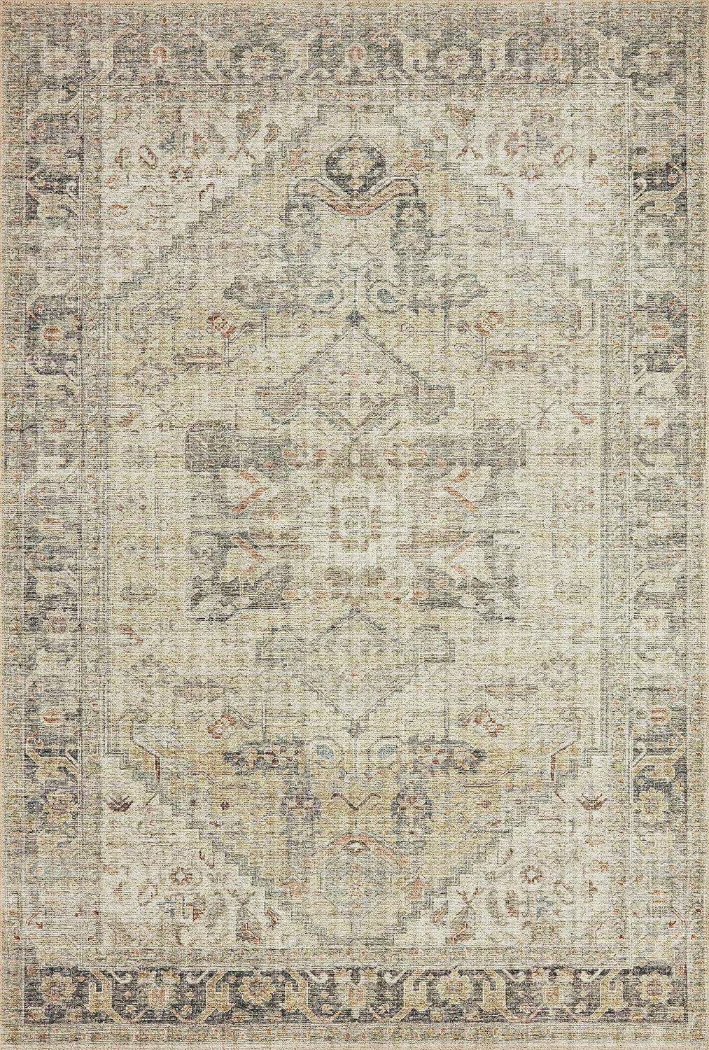 Timeless Oriental Reversible Blue Synthetic Rug 3'-6" x 5'-6"