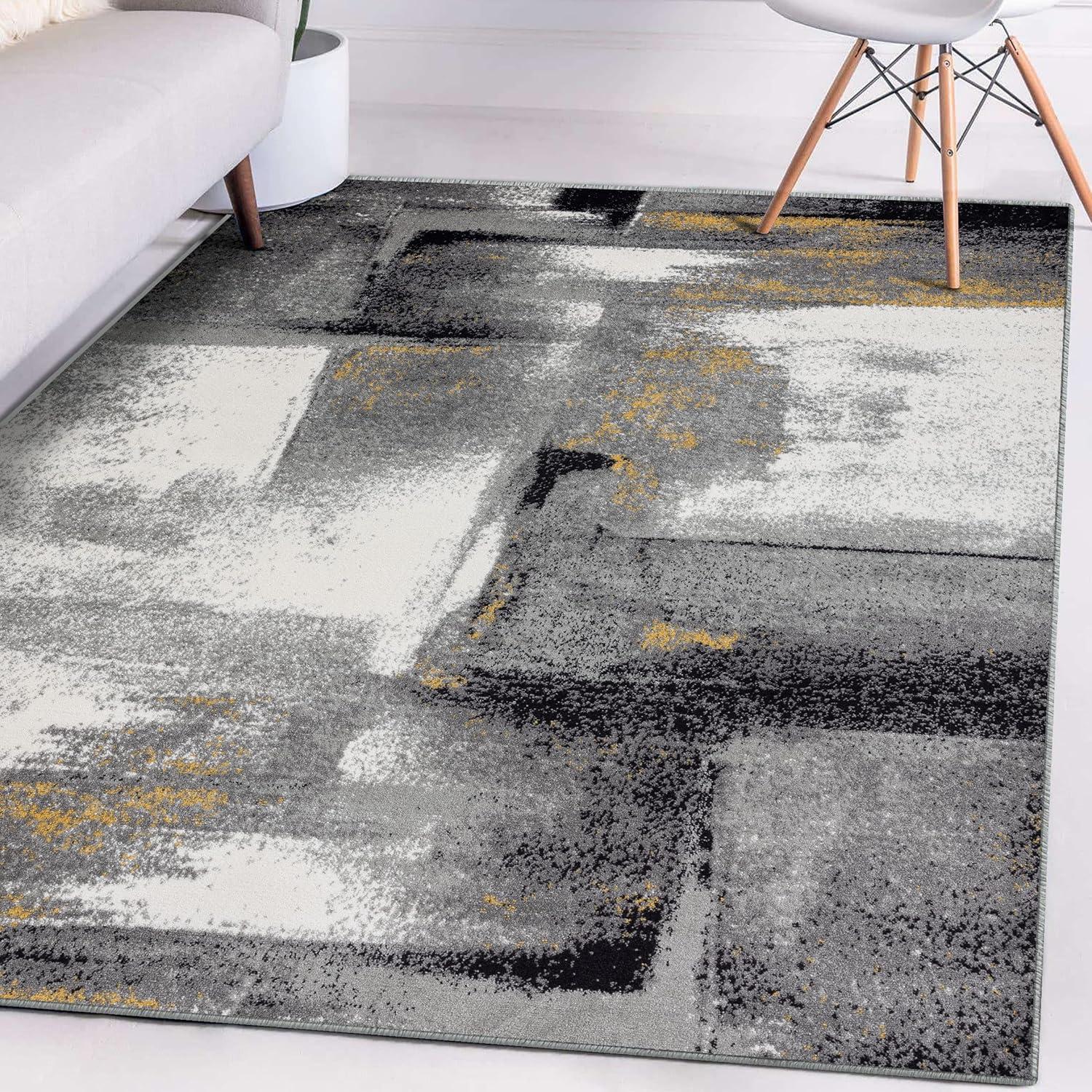 Luxe Weavers Contemporary Abstract Area Rug