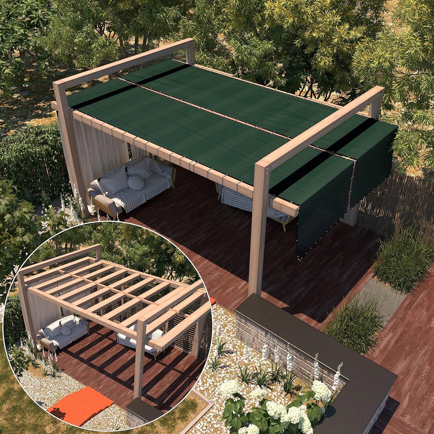 Amgo Amgo Fence Privacy Screen Heavy Duty Windscreen with Bindings & Grommets