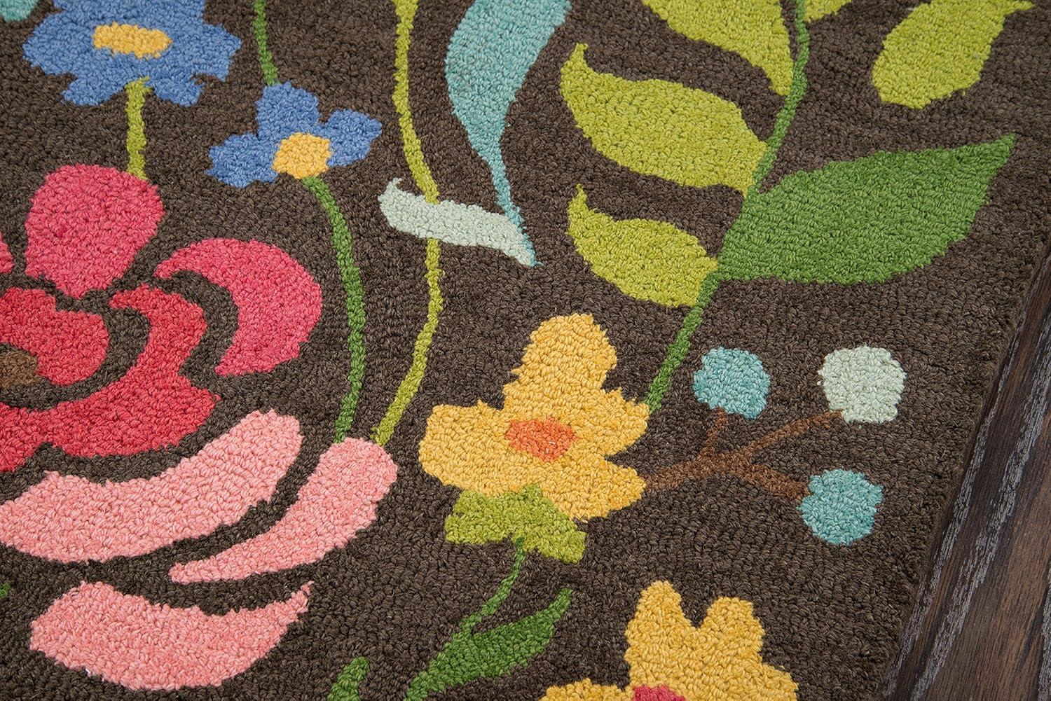 Floral Tufted Wool Rug