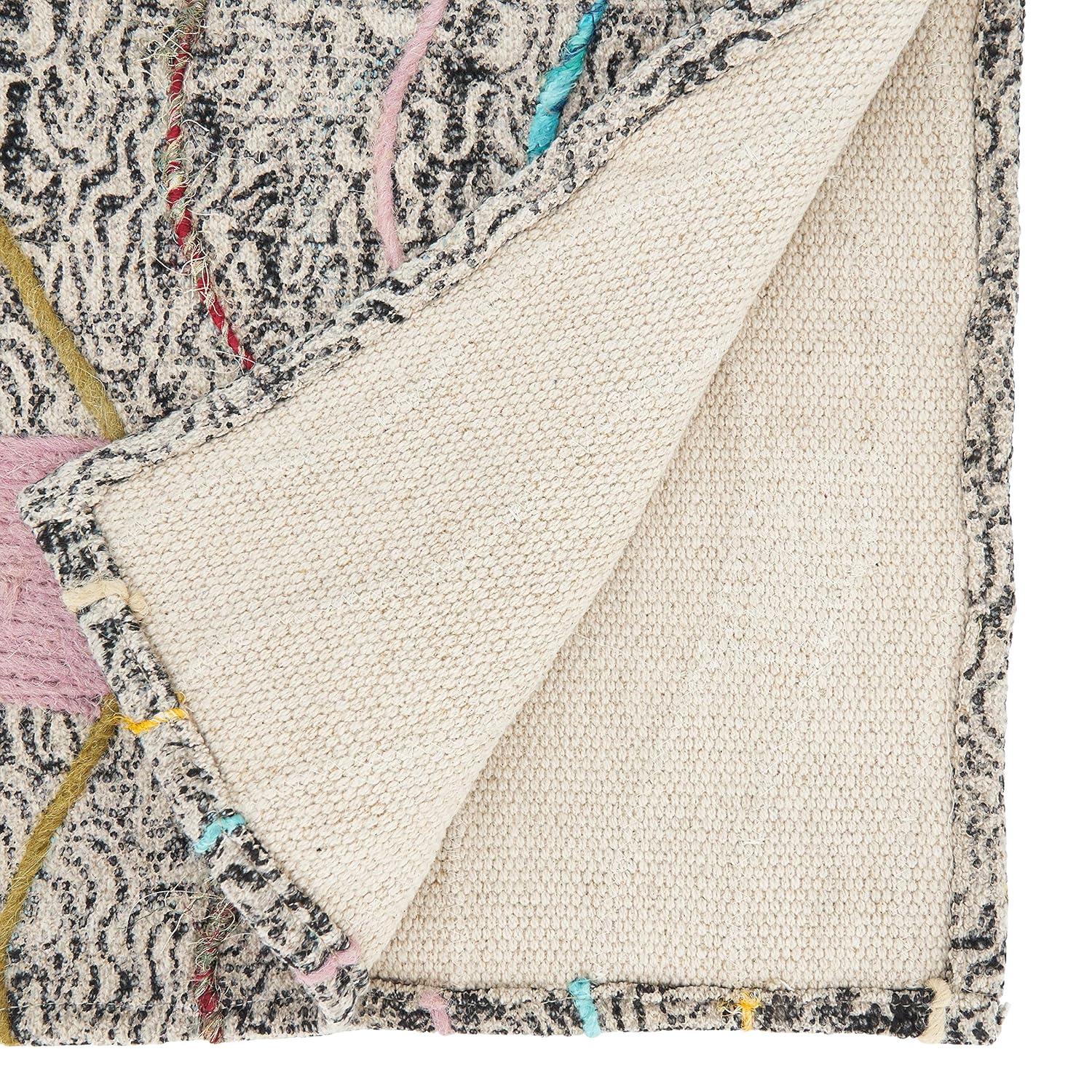 Saro Geometric 100% Cotton Table Runner