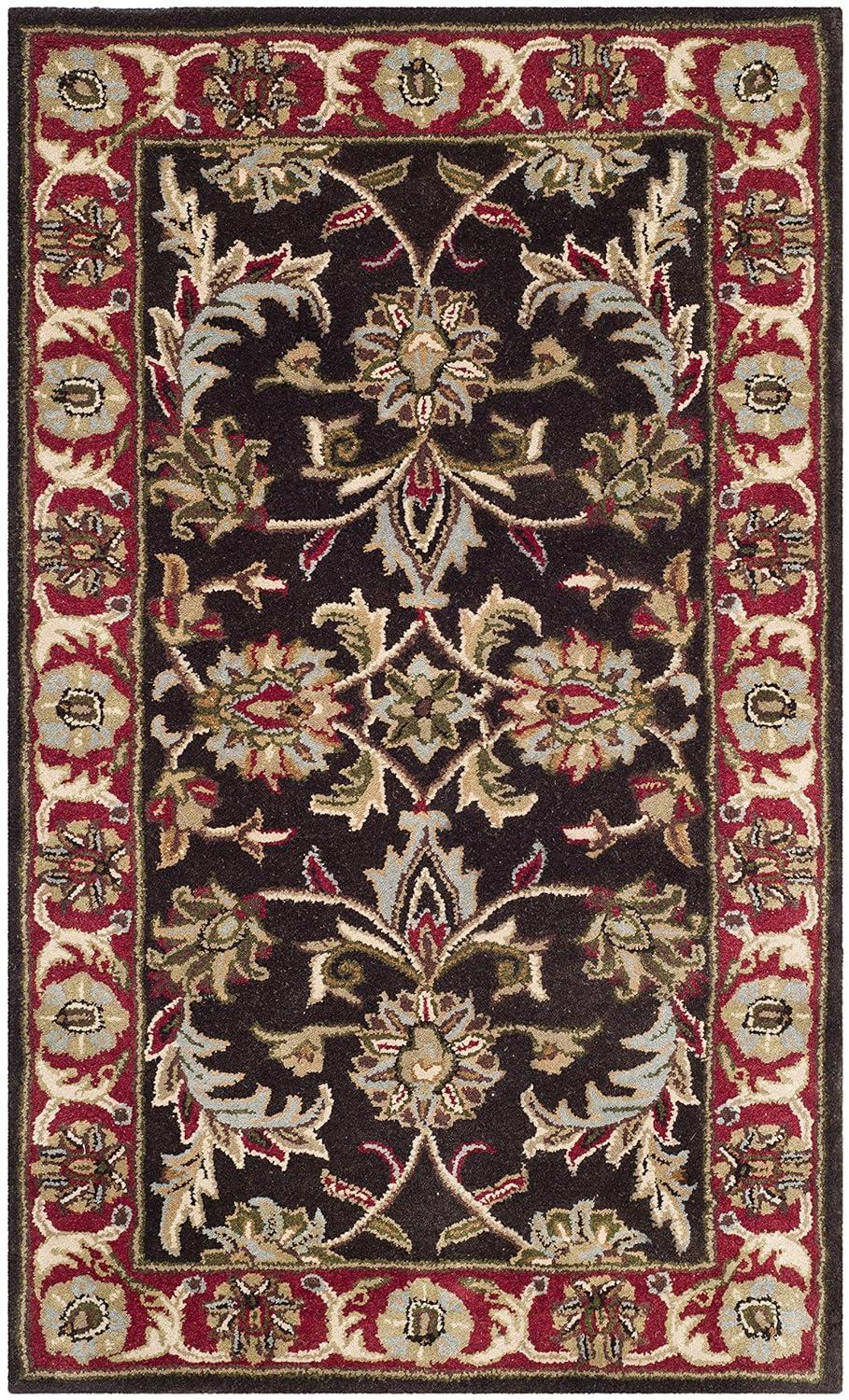 Heritage HG951 Hand Tufted Area Rug - Chocolate/Red - 3'x5' - Safavieh.