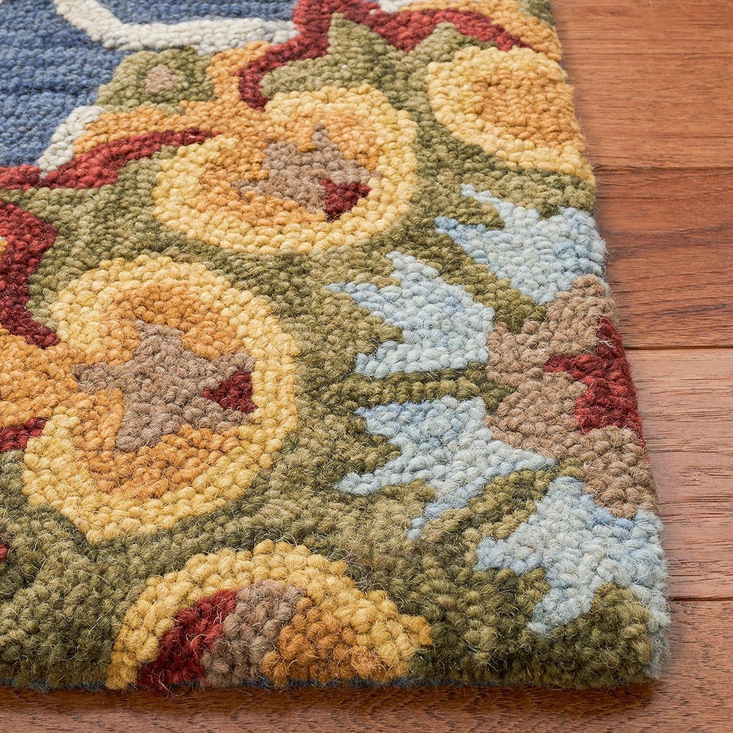 SAFAVIEH Blossom BLM401N Handmade Navy / Multi Rug