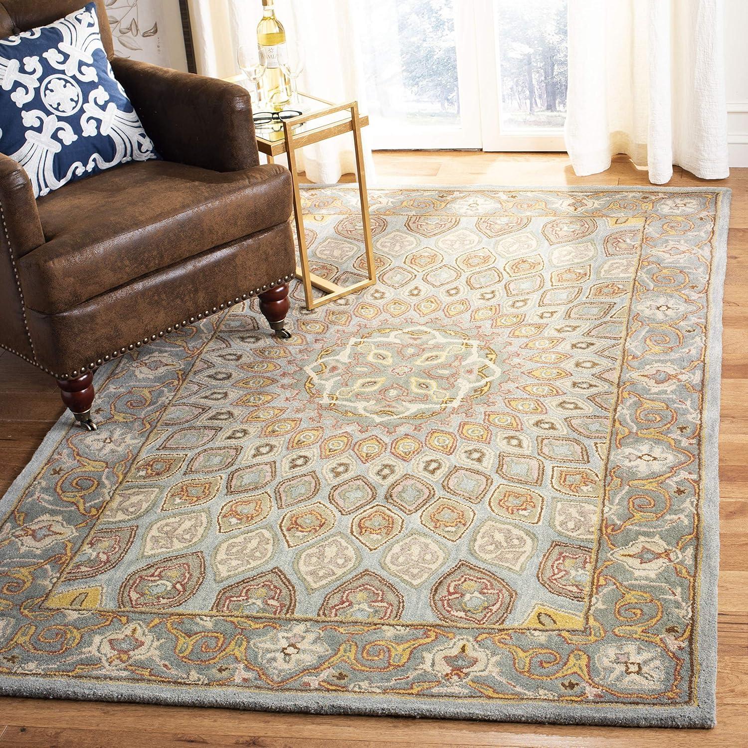 Heritage HG914 Hand Tufted Area Rug - Light Brown/Grey - 3'x5' - Safavieh.