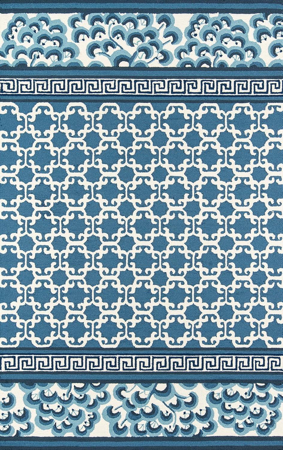 Madcap Cottage Under A Loggia Montserrat Area, Indoor Outdoor Rug, Pink, 8' X 10'