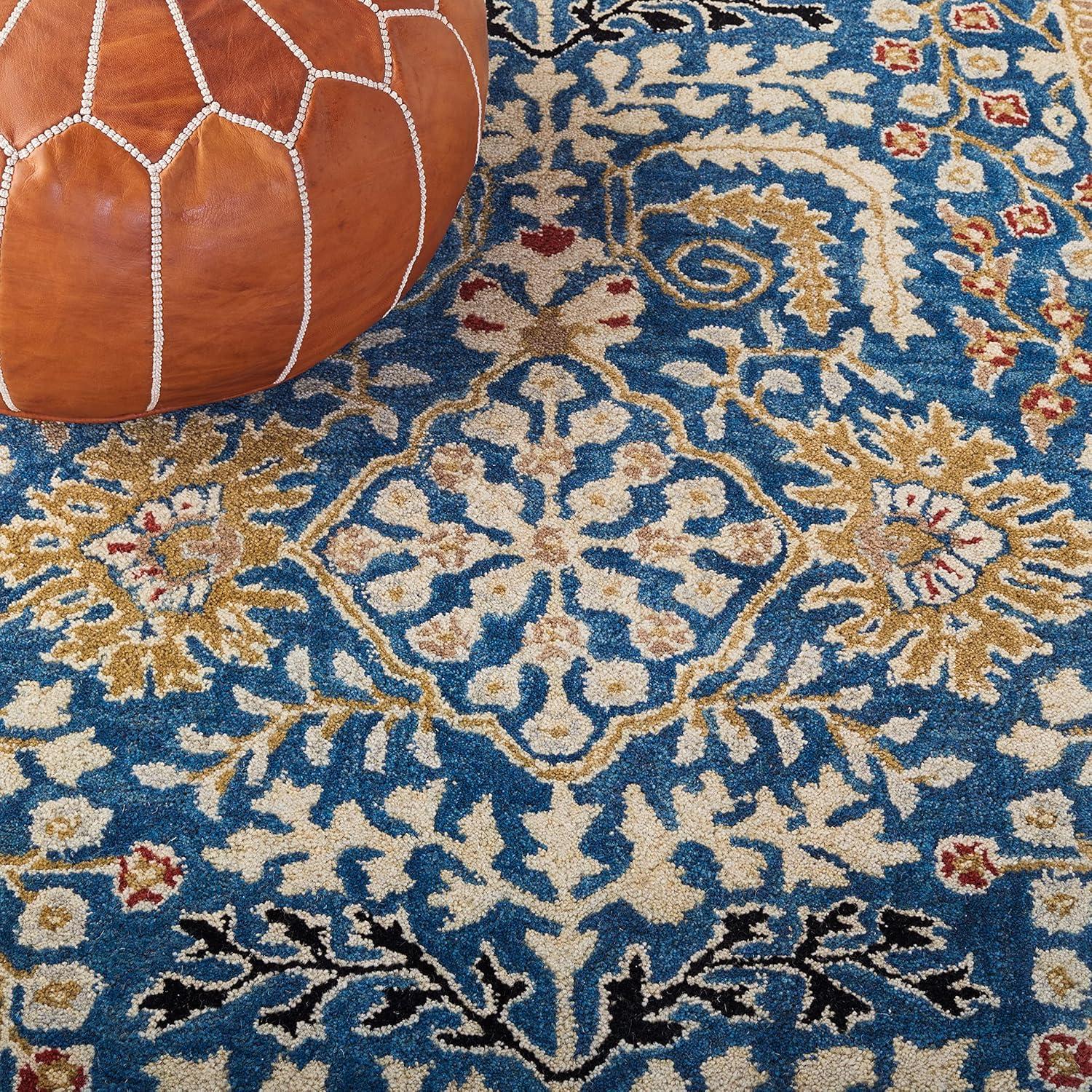 Antiquity AT64 Hand Tufted Accent Rug - Dark Blue/Multi - 2'x3' - Safavieh.