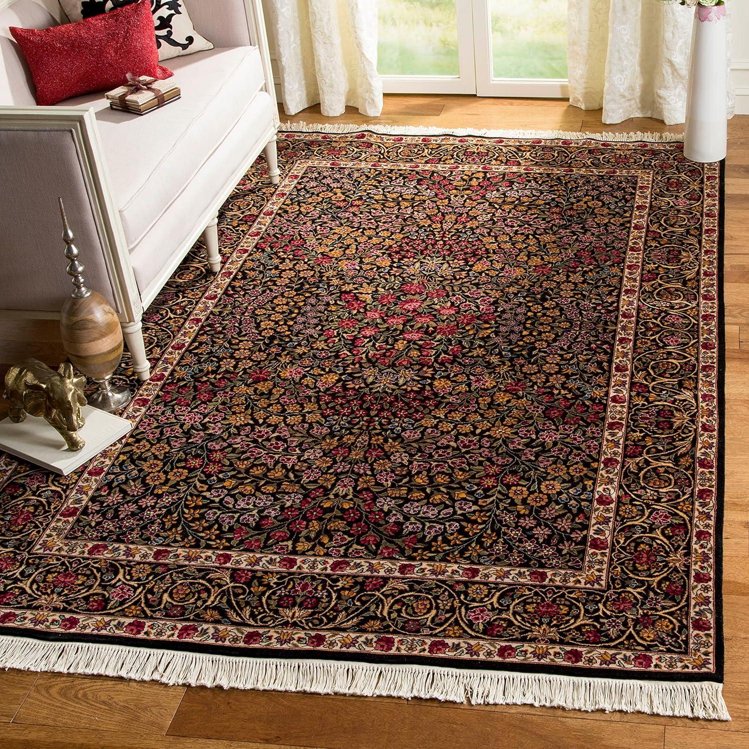 Royal Kerman 100% Wool Pile Floral Rug