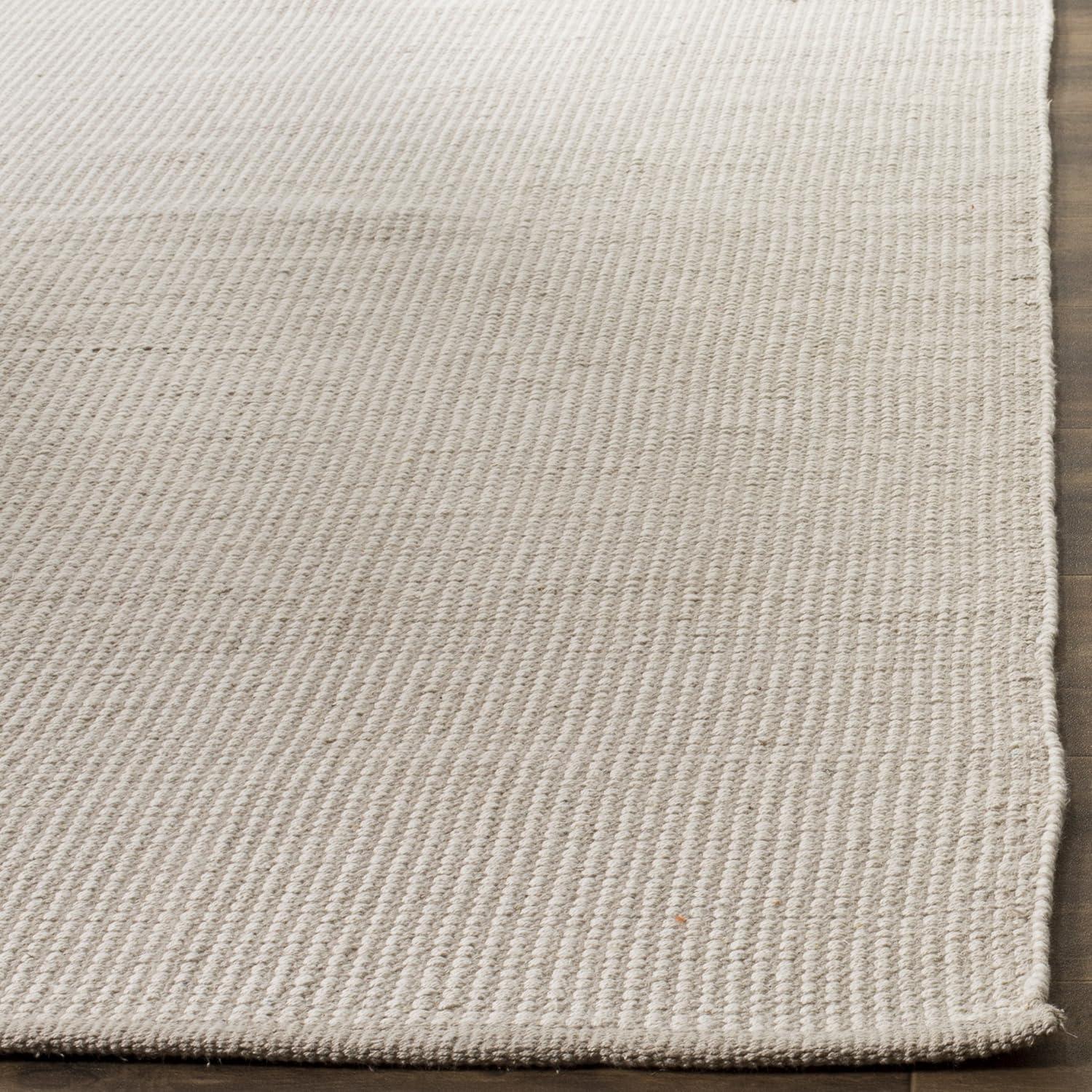 Montauk MTK345 Hand Woven Indoor Area Rug - Ivory/Grey - 6'x6' - Safavieh