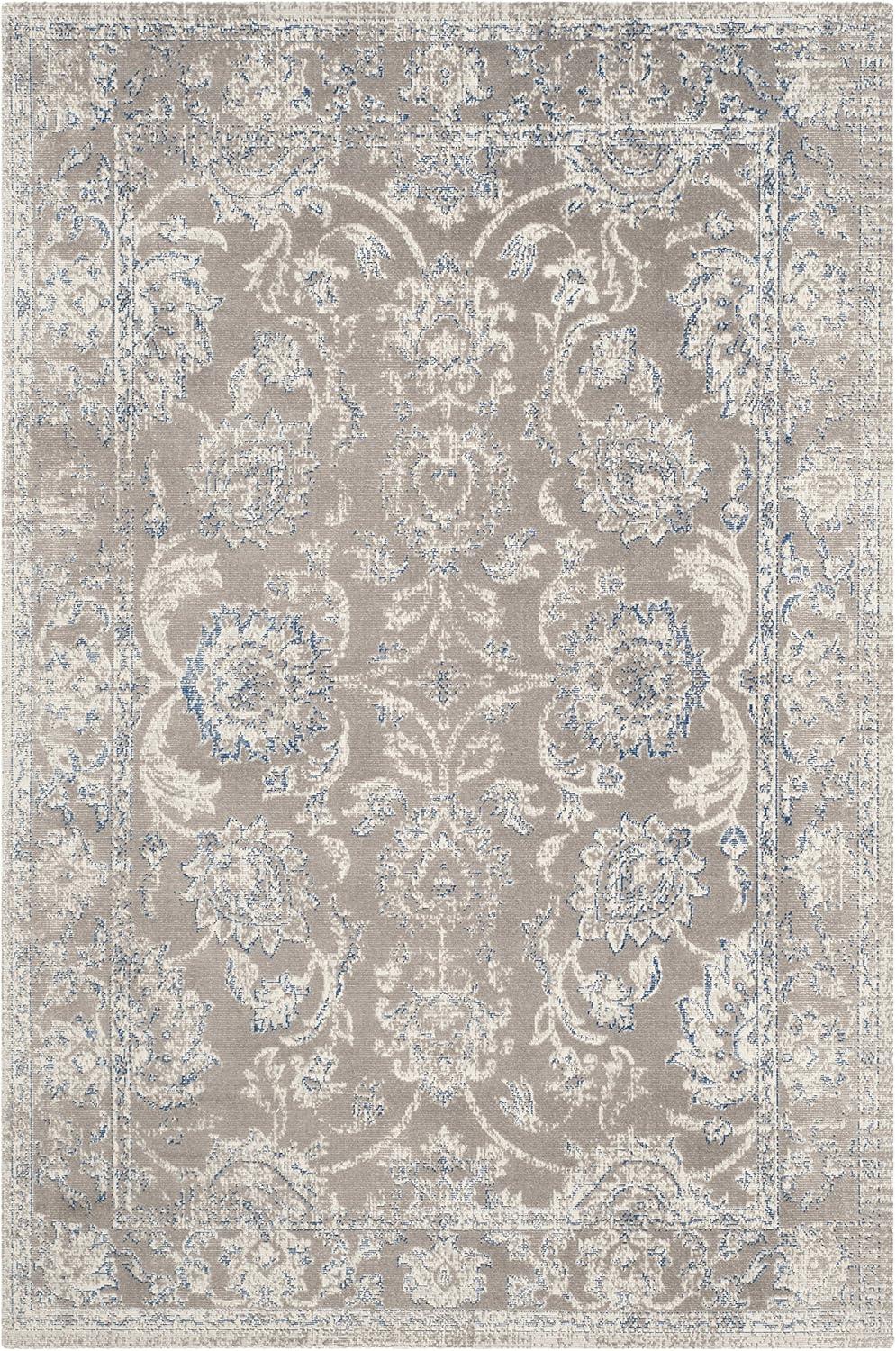 Patina PTN316 Machine Made Indoor Area Rug - Taupe/Blue - 5'1"x7'6" - Safavieh