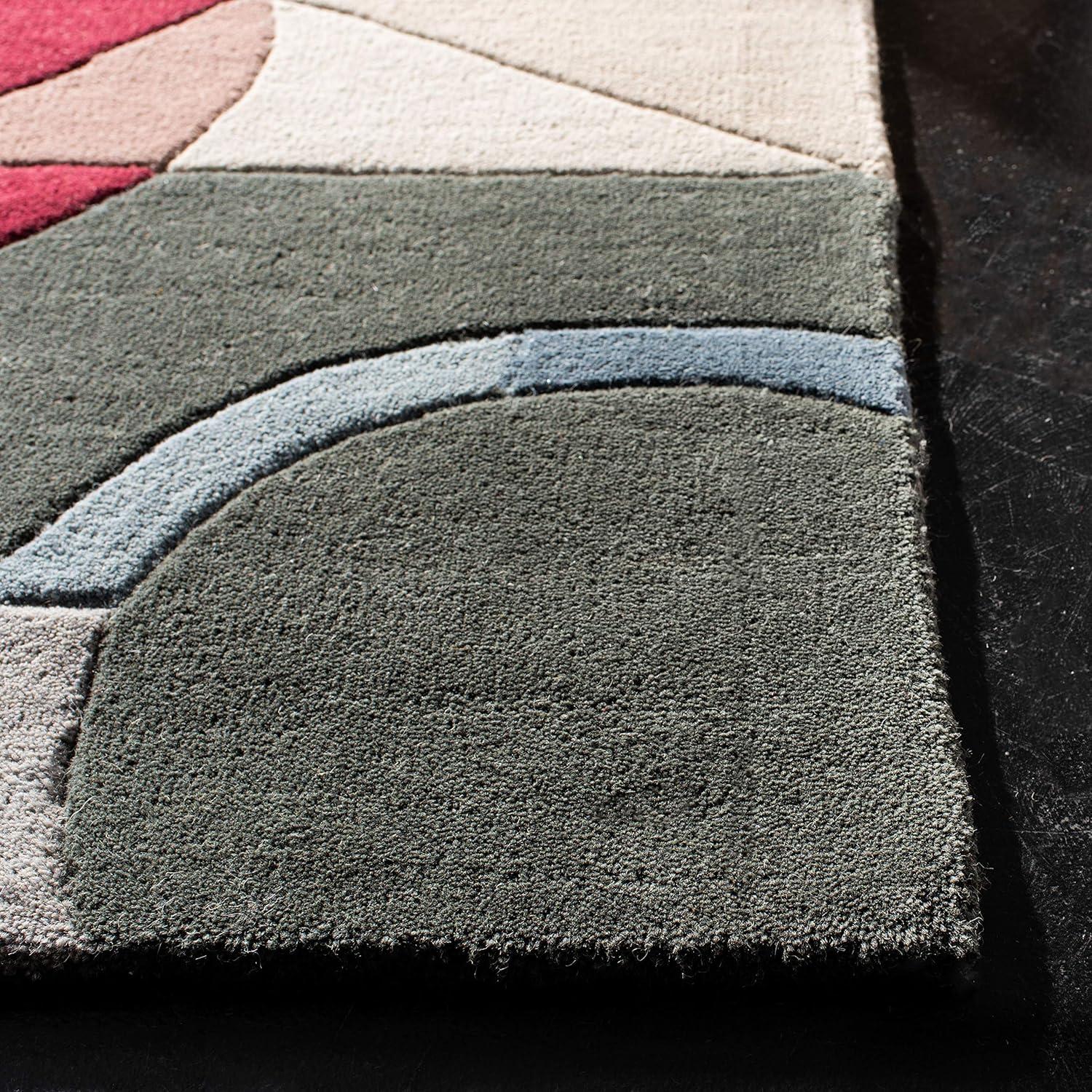 Rodeo Drive RD845 Hand Tufted Indoor Accent Rug - 2'3"x4' - Blue/Multi - Safavieh