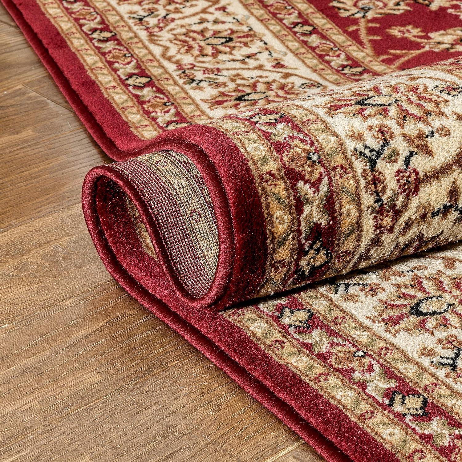 Well Woven Barclay Sarouk Traditional Oriental Panel Red 2'3" x 7'3" Runner Rug