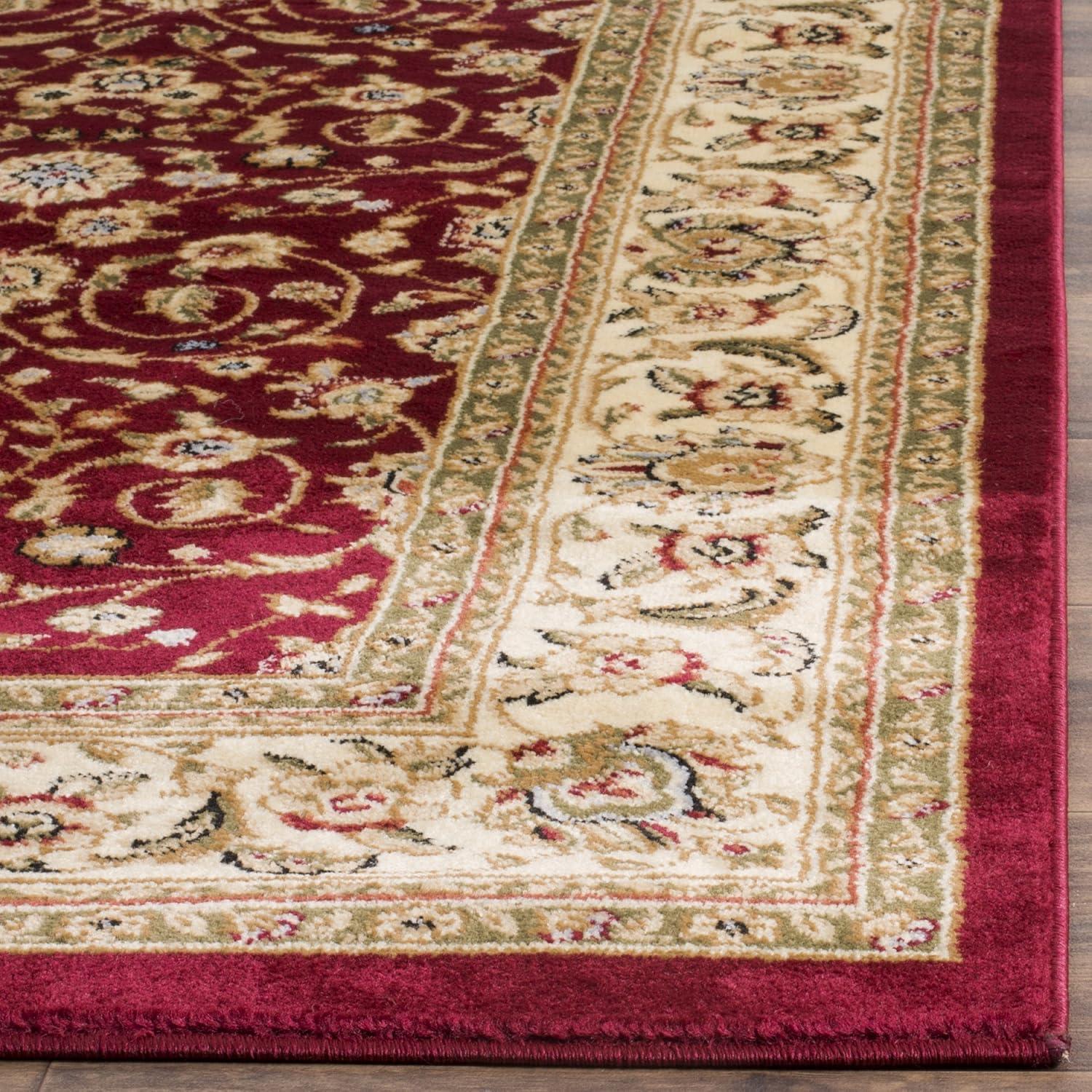 Lyndhurst LNH312 Power Loomed Area Rug - Red/Ivory - 8'x11' - Safavieh.