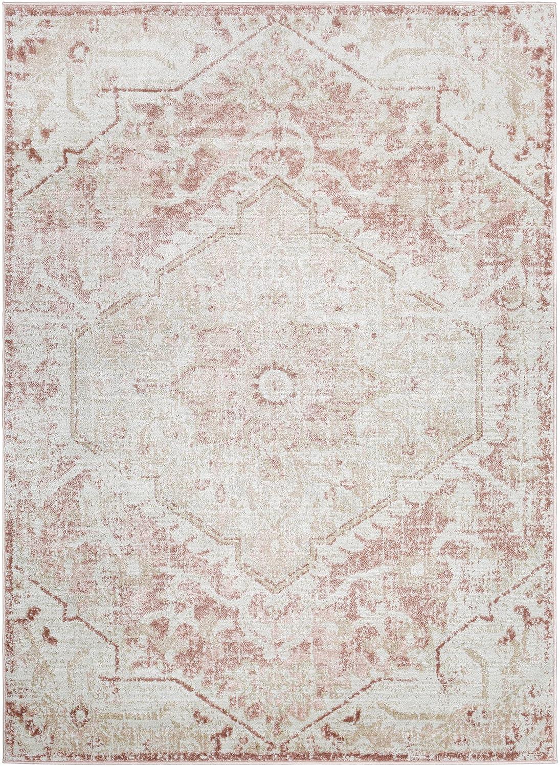 Mark & Day Baflo 7'9"x9'6" Rectangle Woven Indoor Area Rugs Blush