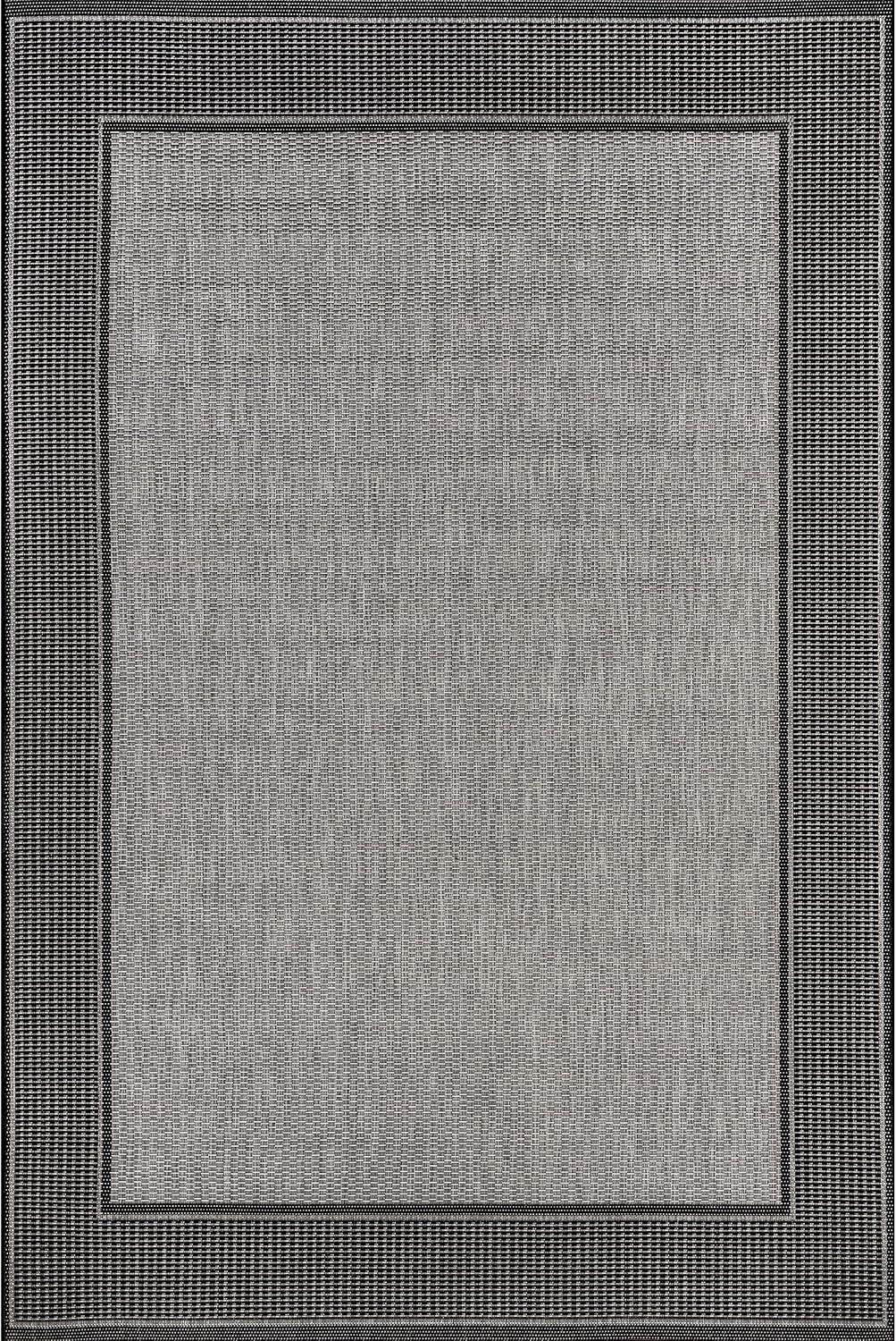 Slate Gray Easy-Care Synthetic Rectangular Accent Rug, 2' x 3'