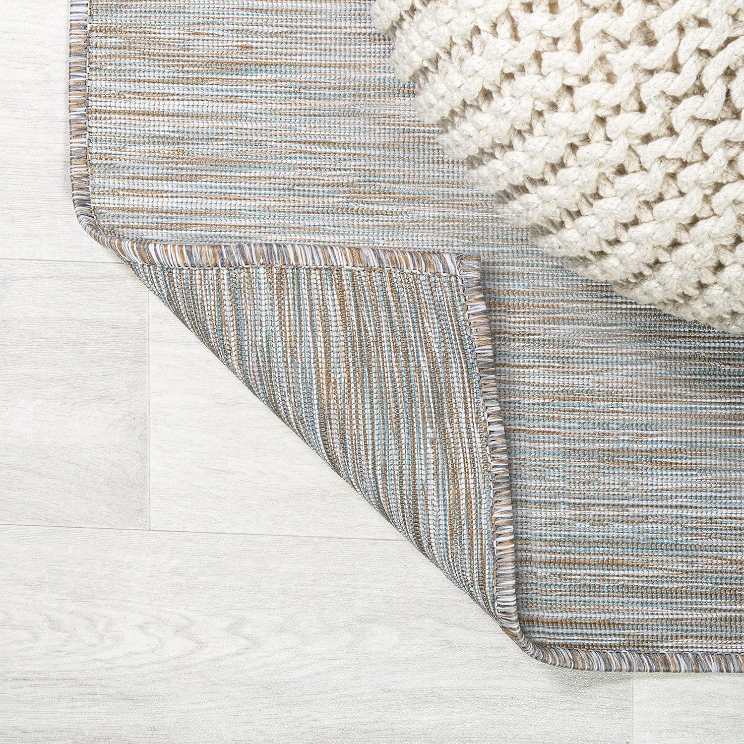 Ethan Modern Flatweave Solid  Area Rug  - JONATHAN Y