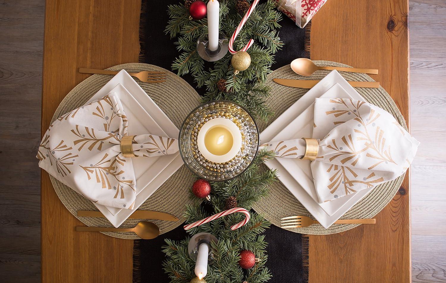 Black Jute Rustic Table Runner, 15 x 110 inches