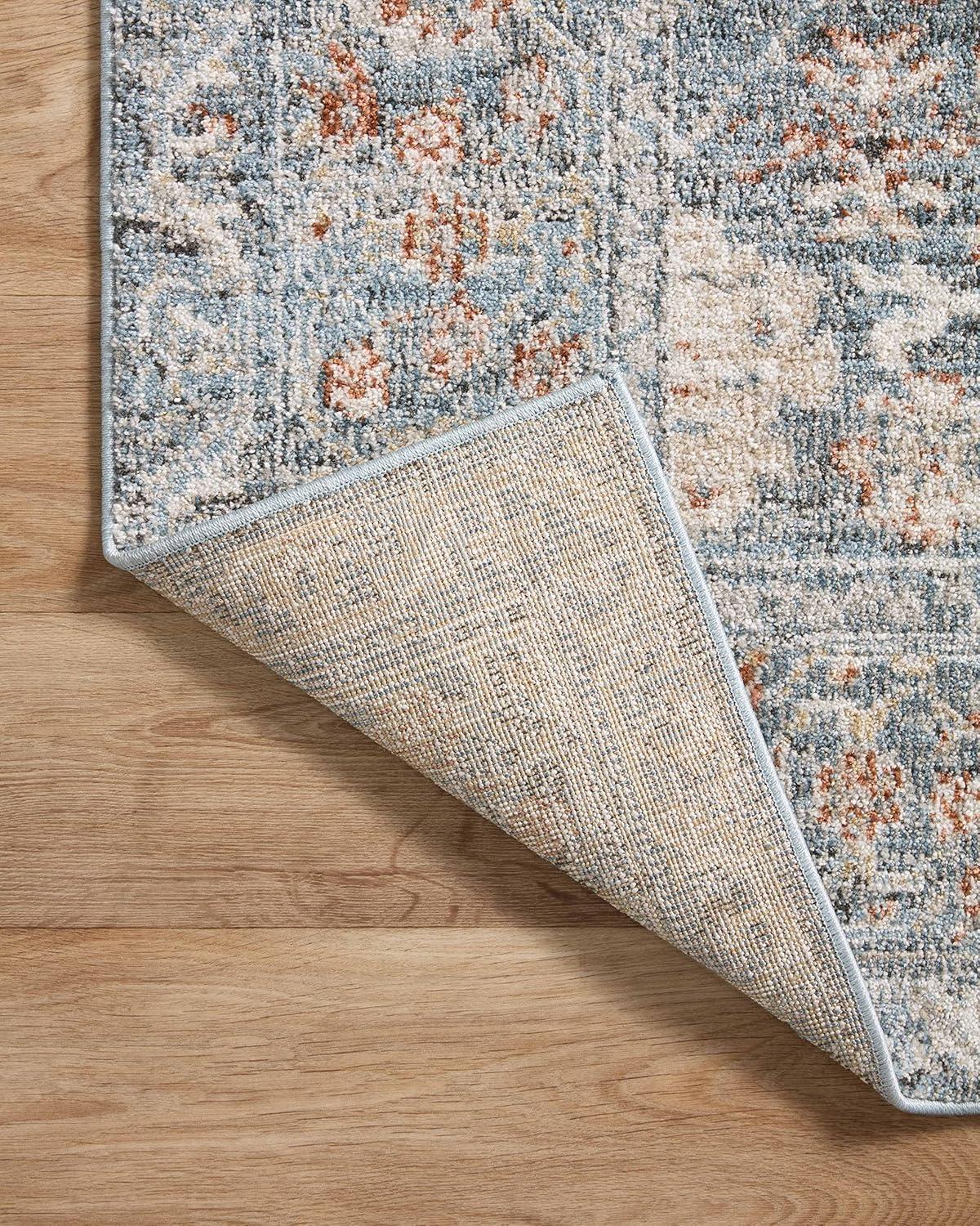 Loloi II Odette Sky / Rust 7'-10" x 10' Area Rug