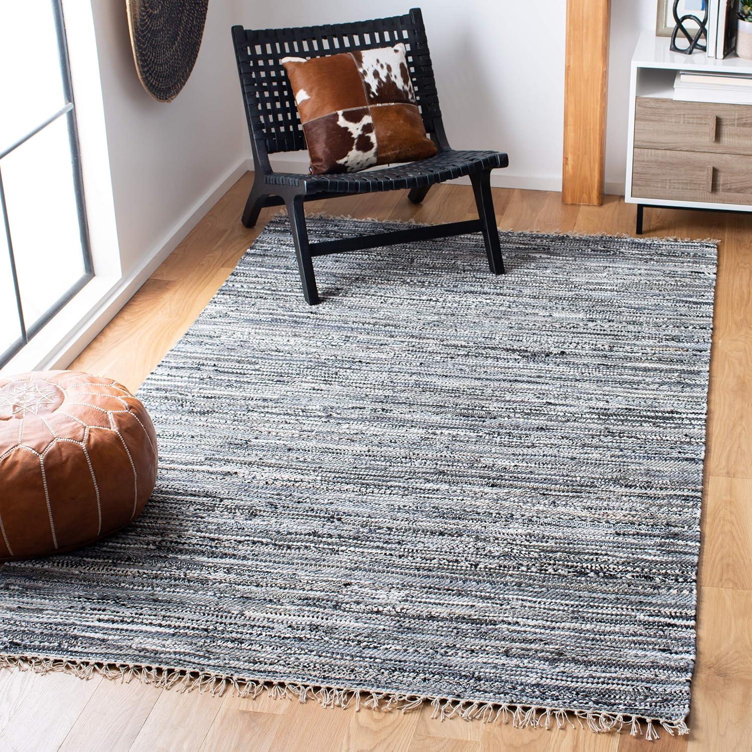 Rag Area Rug RAR128 Hand Woven Area Rug  - Safavieh