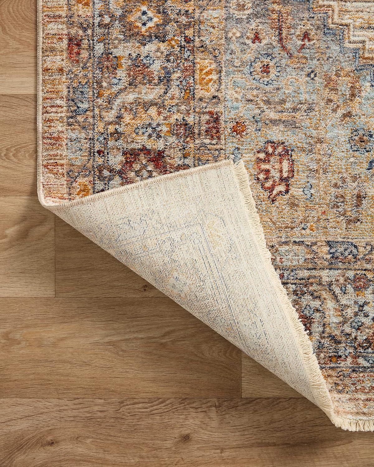 Loloi II Sorrento Multi / Sunset 7'-10" x 7'-10" Round Area Rug