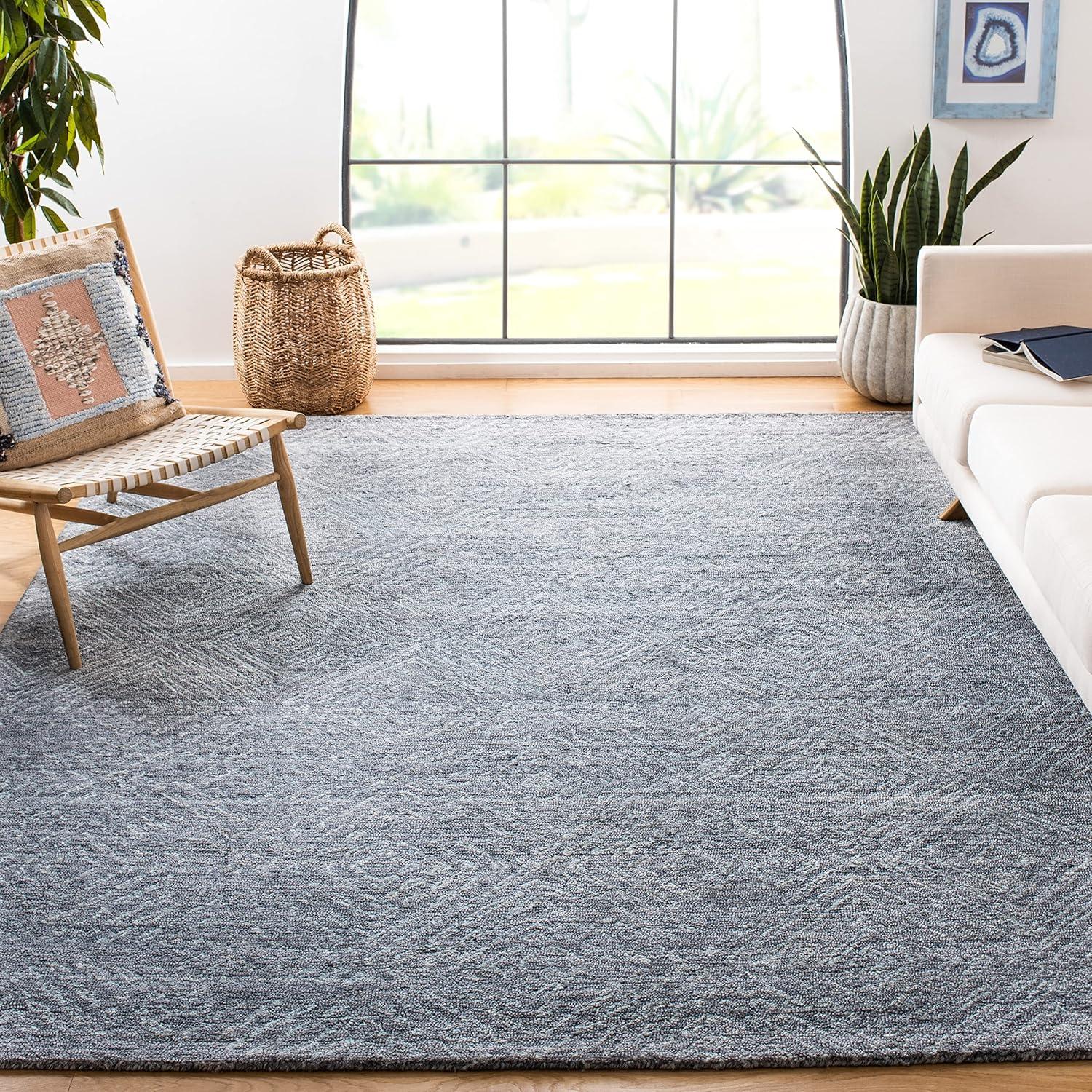 George Oliver Abstract Hand Tufted Performance Geometric Rug