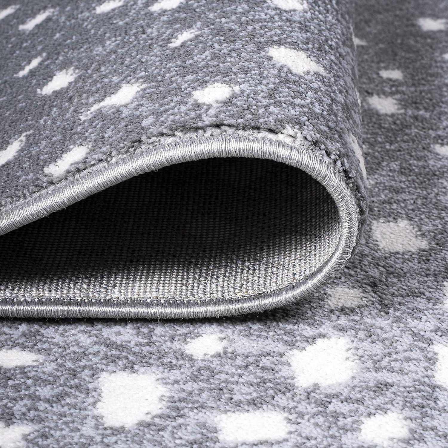 3'x 5' Antelope Modern Animal Area Rug, Gray/Cream - JONATHAN Y