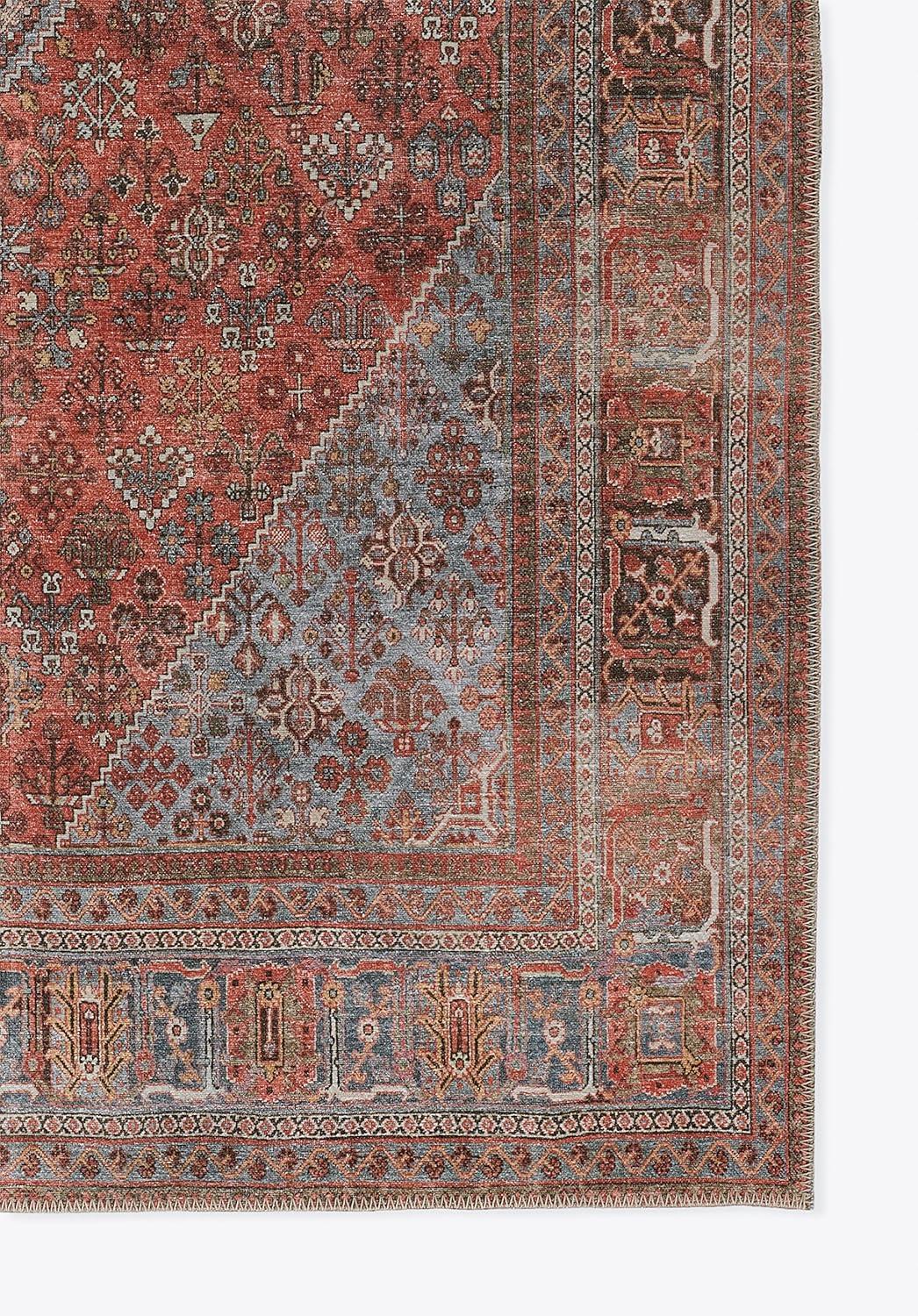 Momeni Afshar Polyester Area Rug, Copper, 3' X 5'