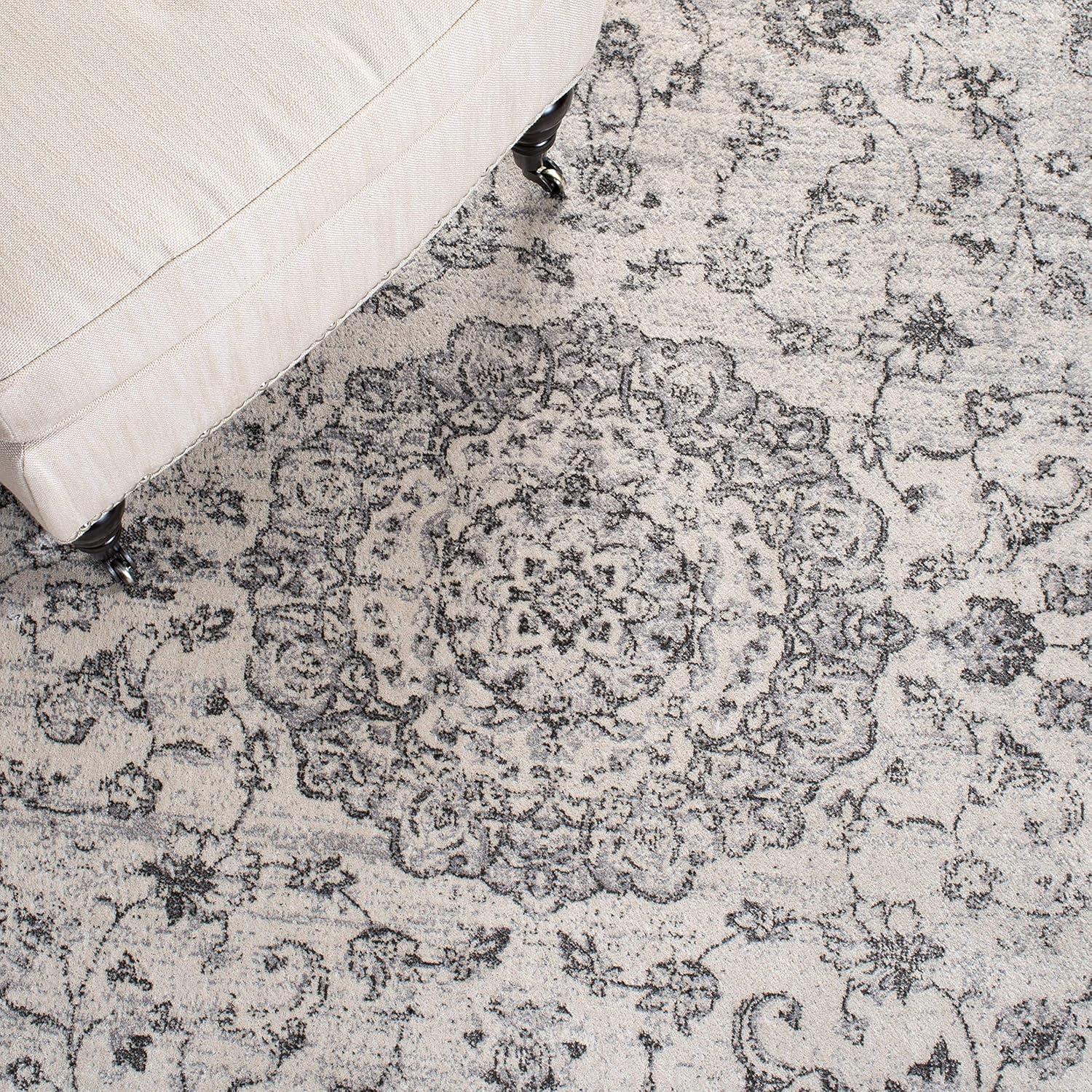 Atlas ATL960 Power Loomed Area Rug - Ivory/Beige - 7'10" X 10' - Safavieh.