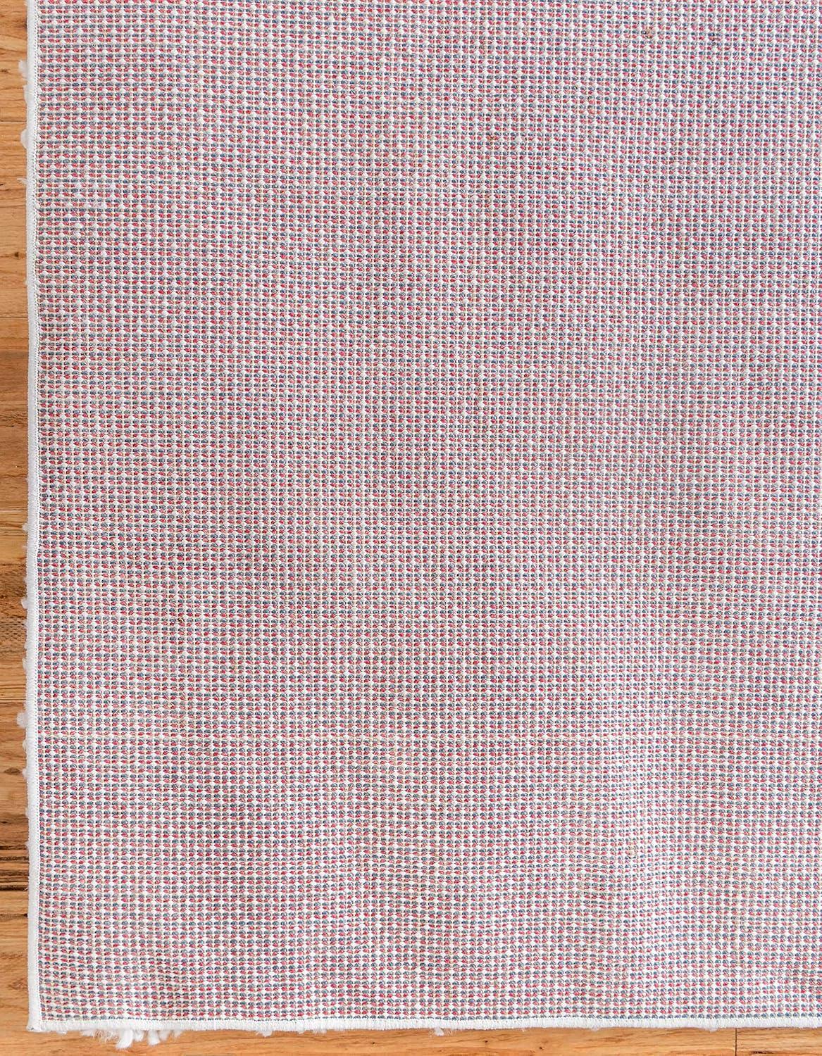 Unique Loom 4' 0 x 6' 0 Davos Shag White Area Rug